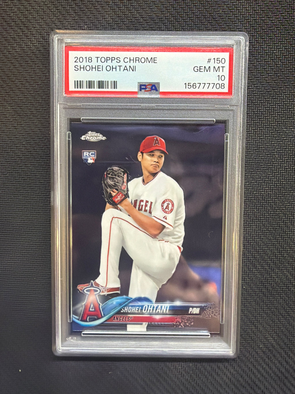 2018 Topps Chrome Shohei Ohtani Pitching PSA 10 708
