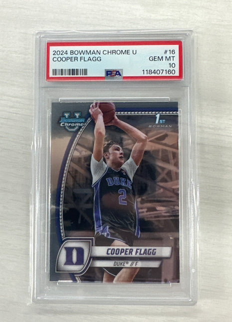 2024 Bowman U Cooper Flagg PSA 10