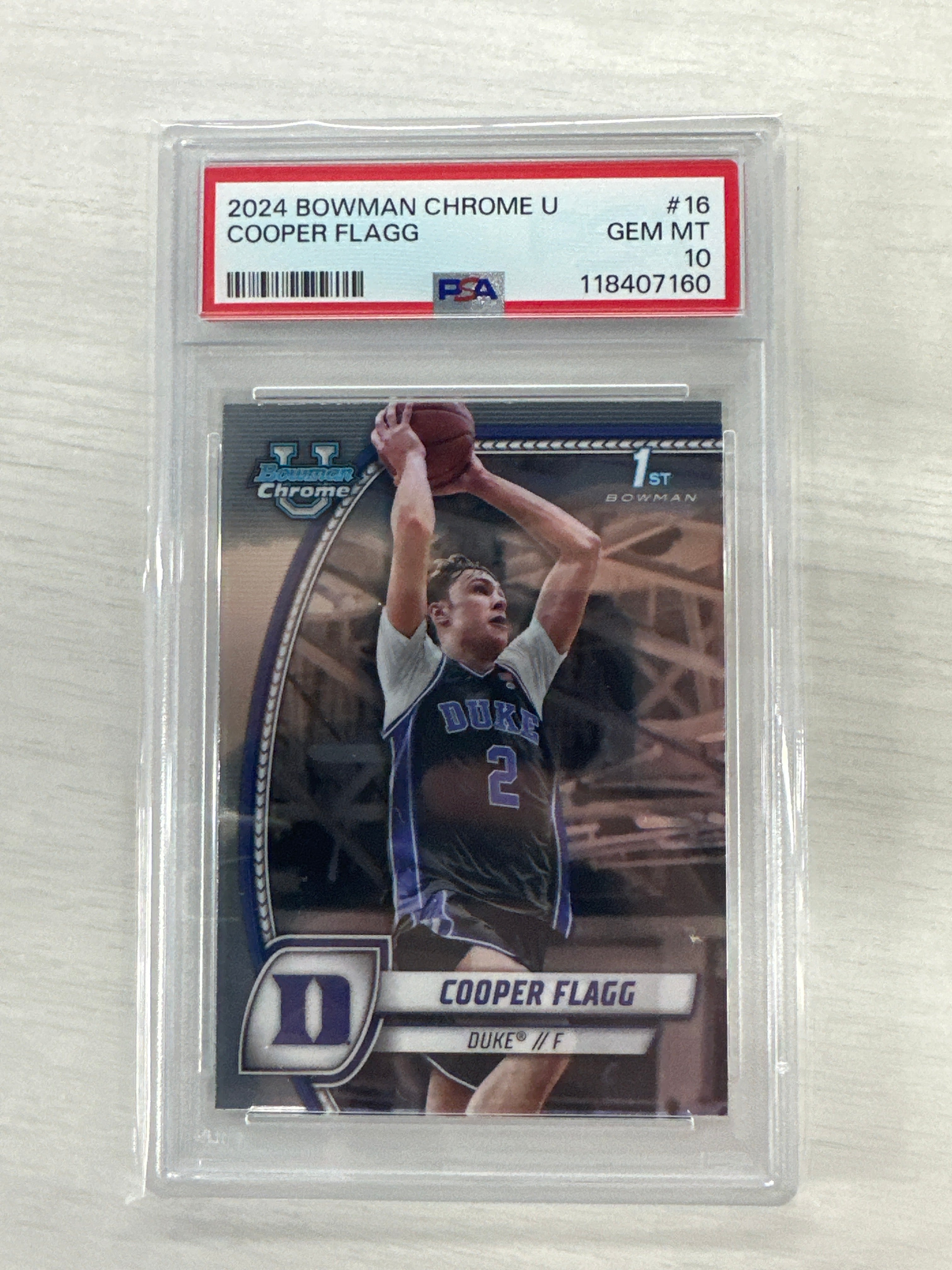 2024 Bowman U Cooper Flagg PSA 10