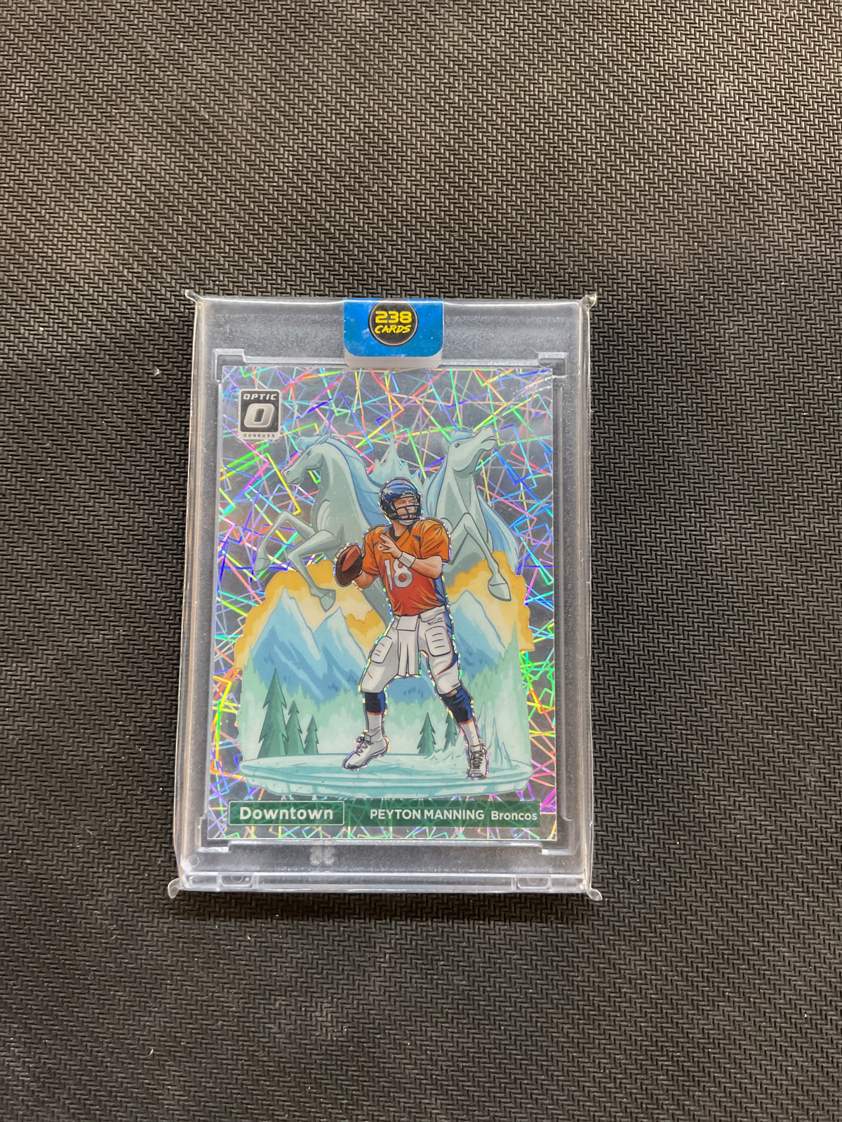 2023 Donruss Optic Peyton Manning Downtown! Case Hit Broncos