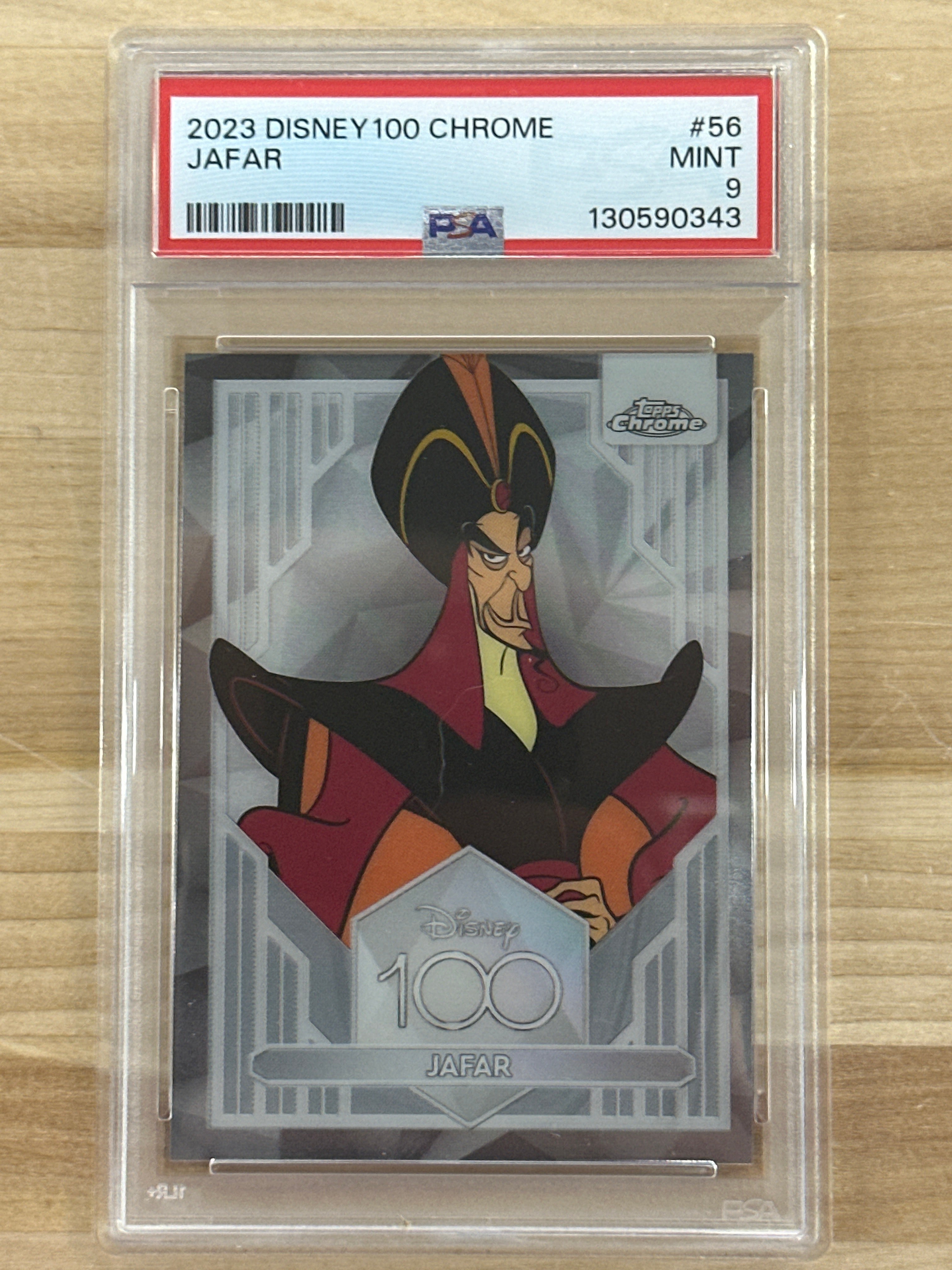 2023 Disney 100 Chrome Jafar #56 PSA 9