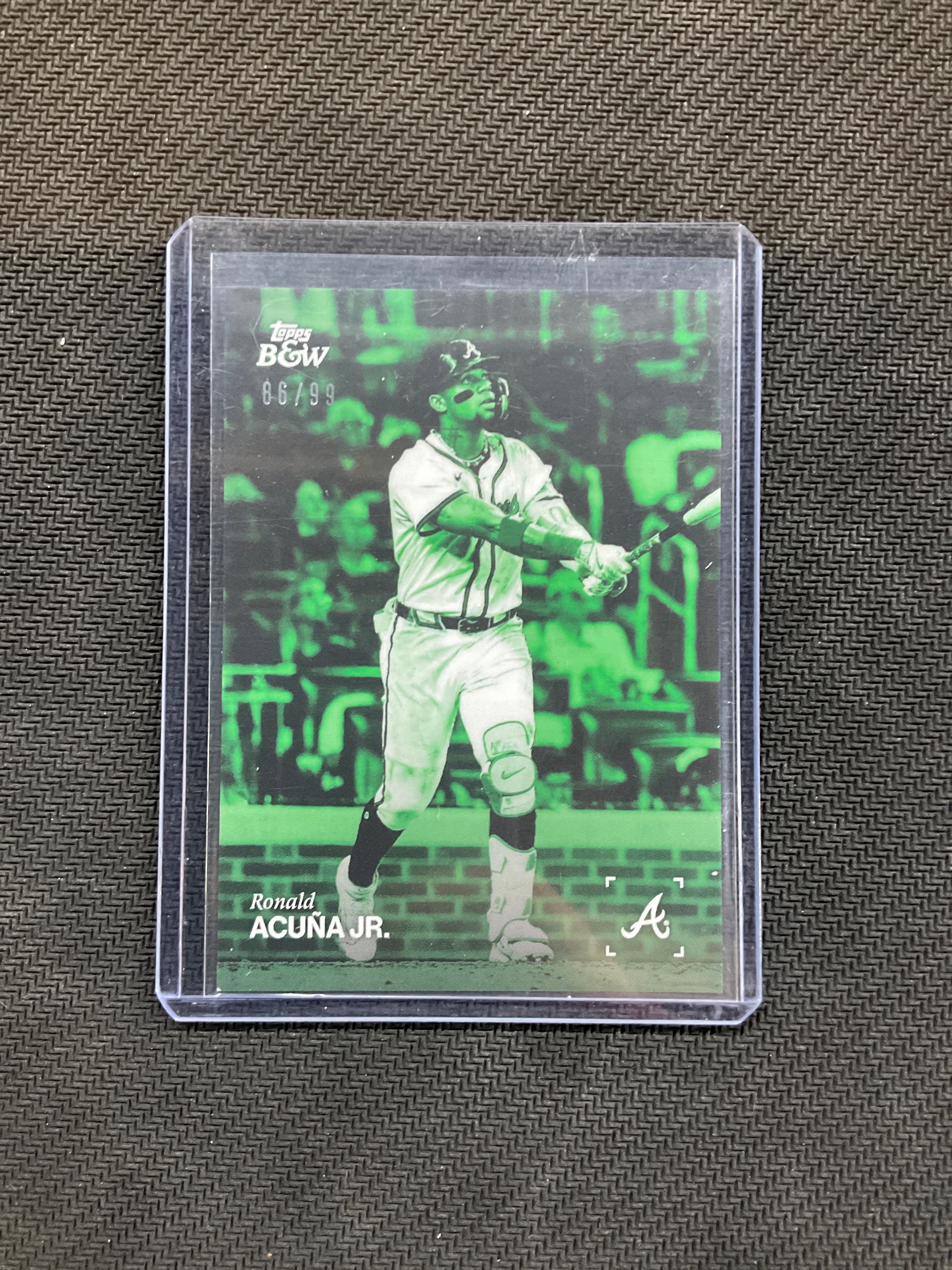 2025 Topps Black & White Ronald Acuna Jr. Green /99 Braves