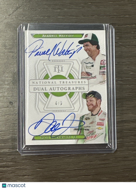 2022 National Treasures Darrell Waltrip Dale Earnhardt Jr Dual Auto /5