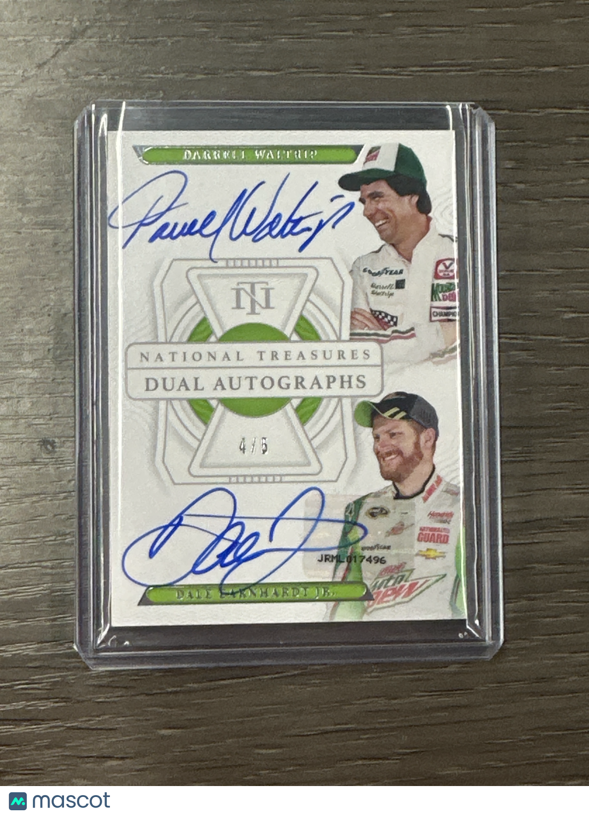 2022 National Treasures Darrell Waltrip Dale Earnhardt Jr Dual Auto /5