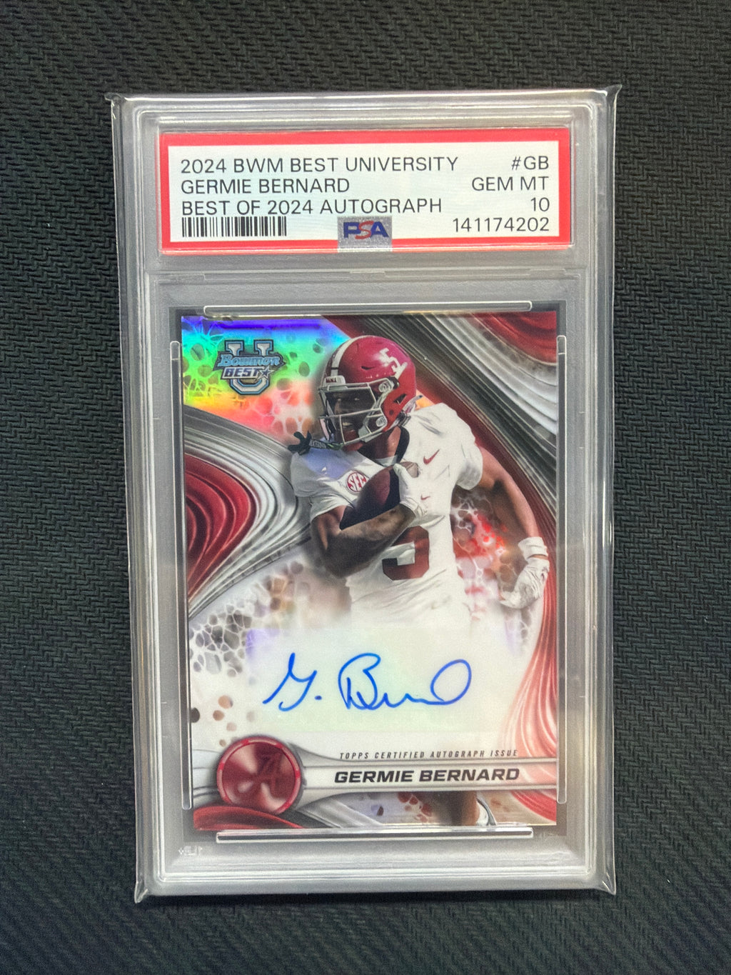 2024 Bowman's Best Germie Bernard Auto Refractor PSA 10 202