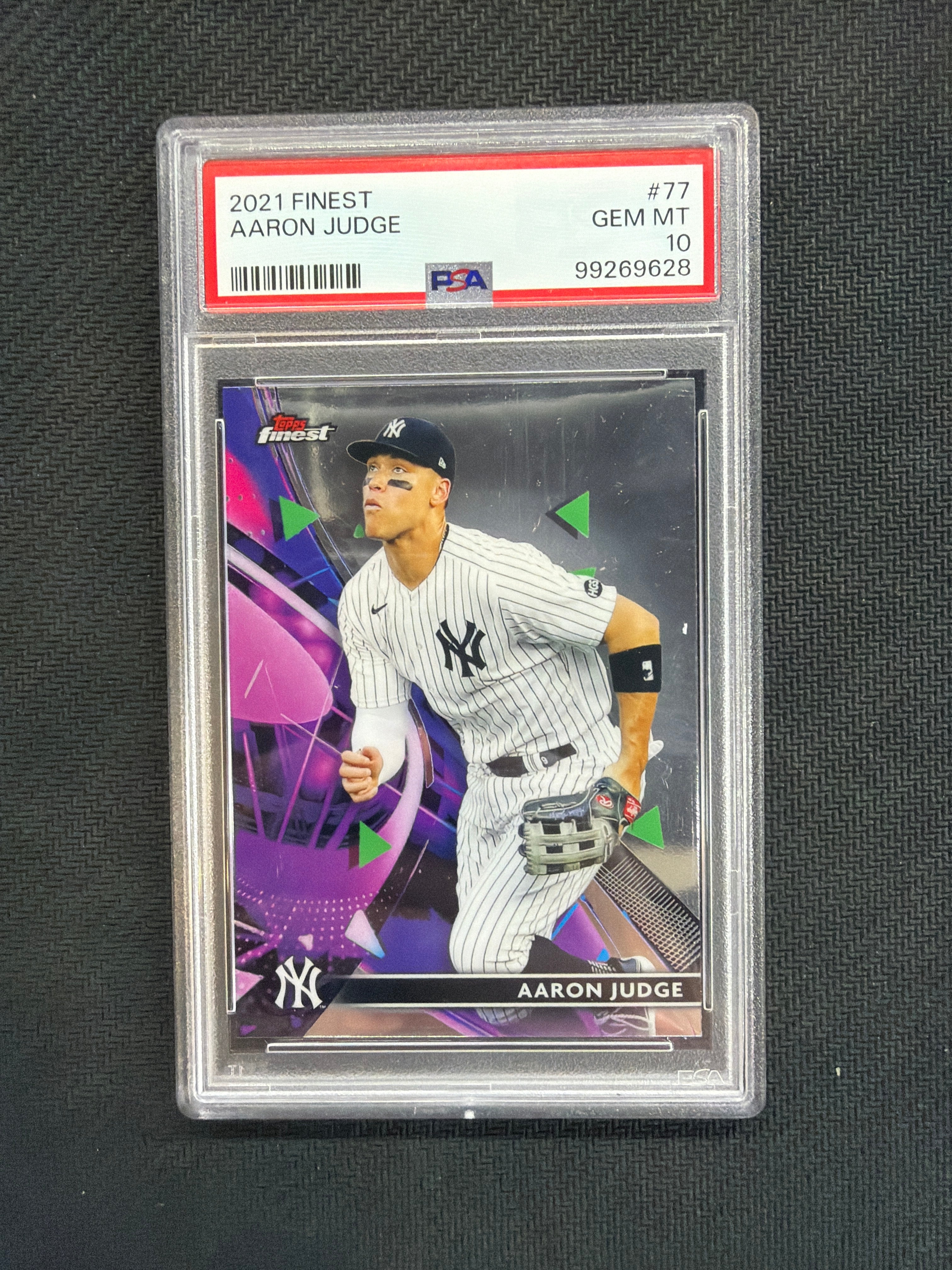 2021 Topps Finest Aaron Judge #77 PSA 10 Yankees