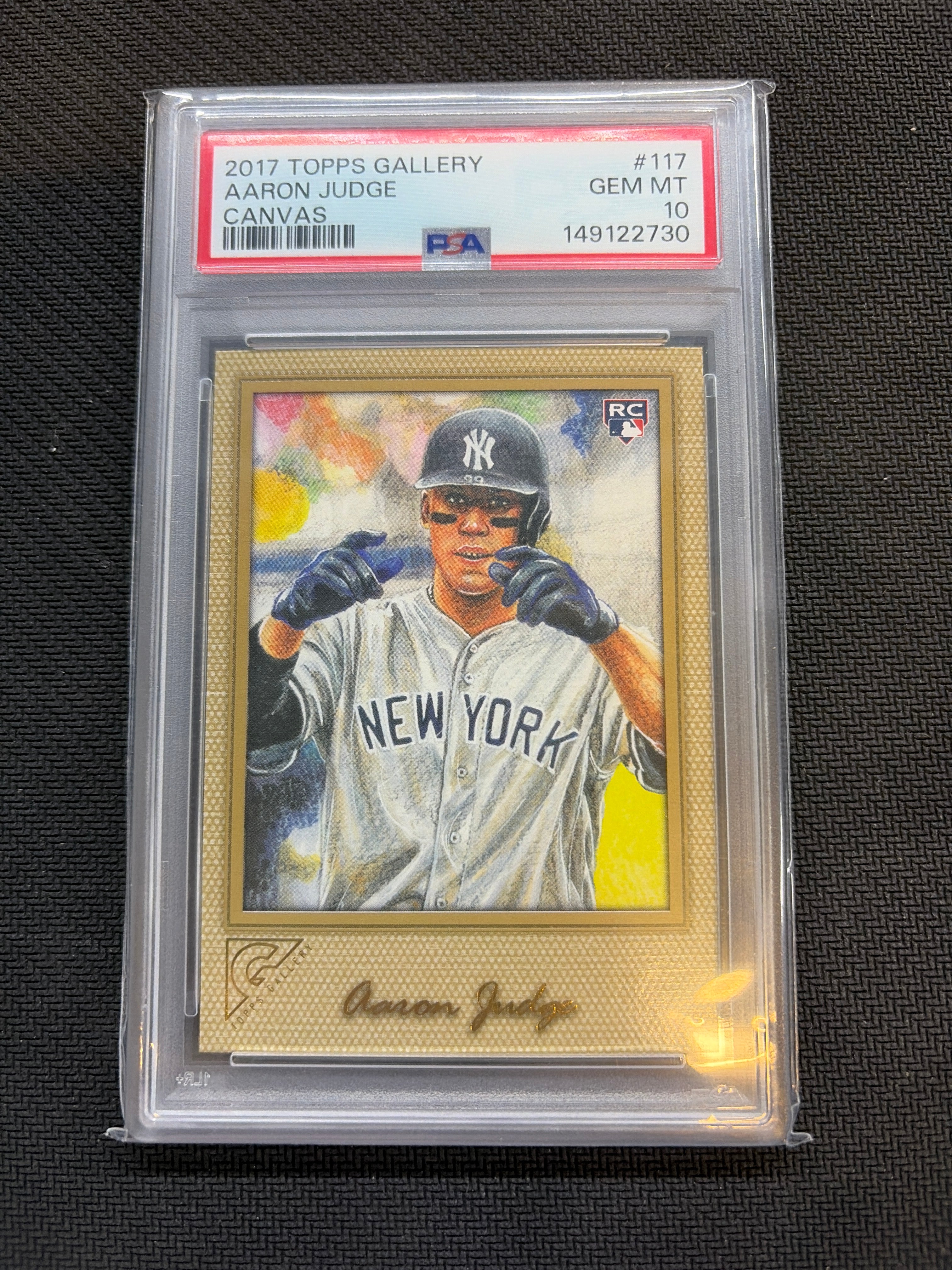 2017 Topps Gallery Aaron Judge Rookie #117 PSA 10 Yankees