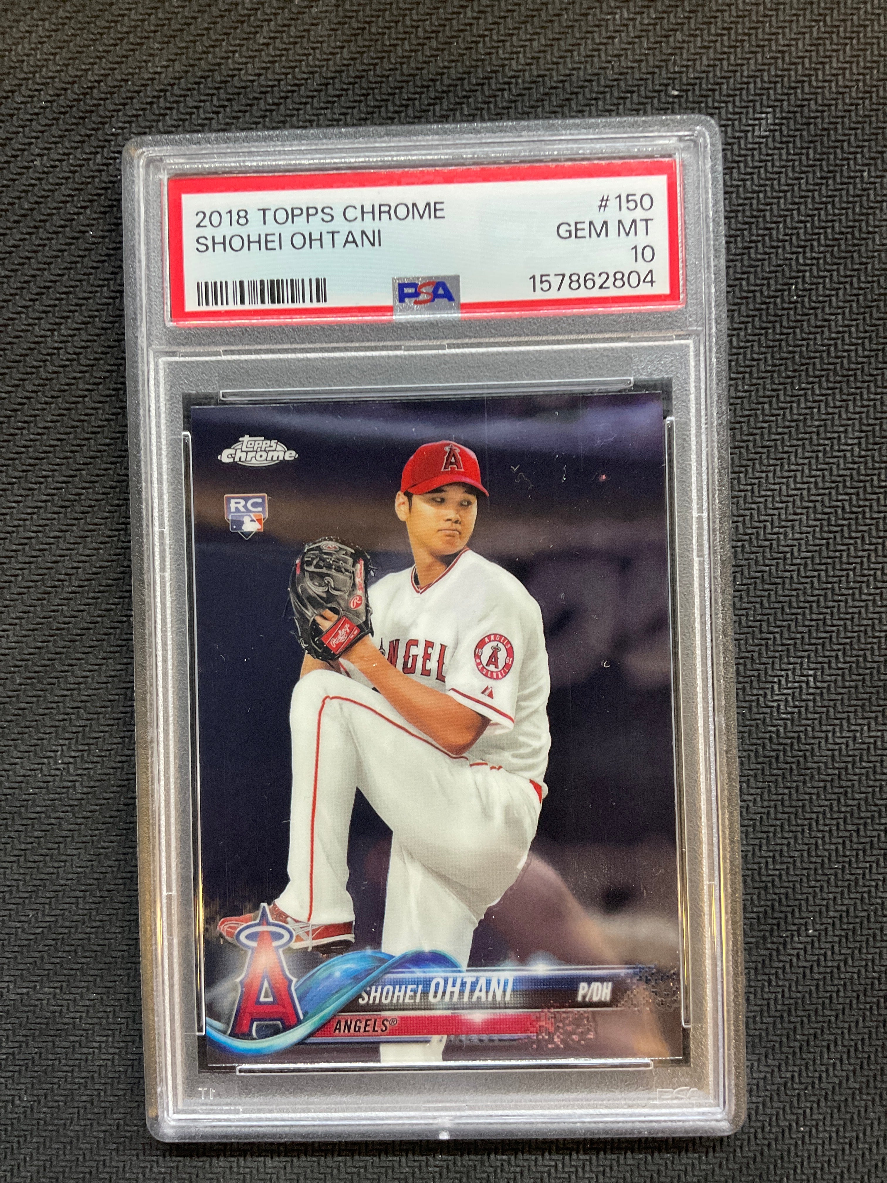 2018 Topps Chrome Shohei Ohtani Pitching Rookie PSA 10 Angels