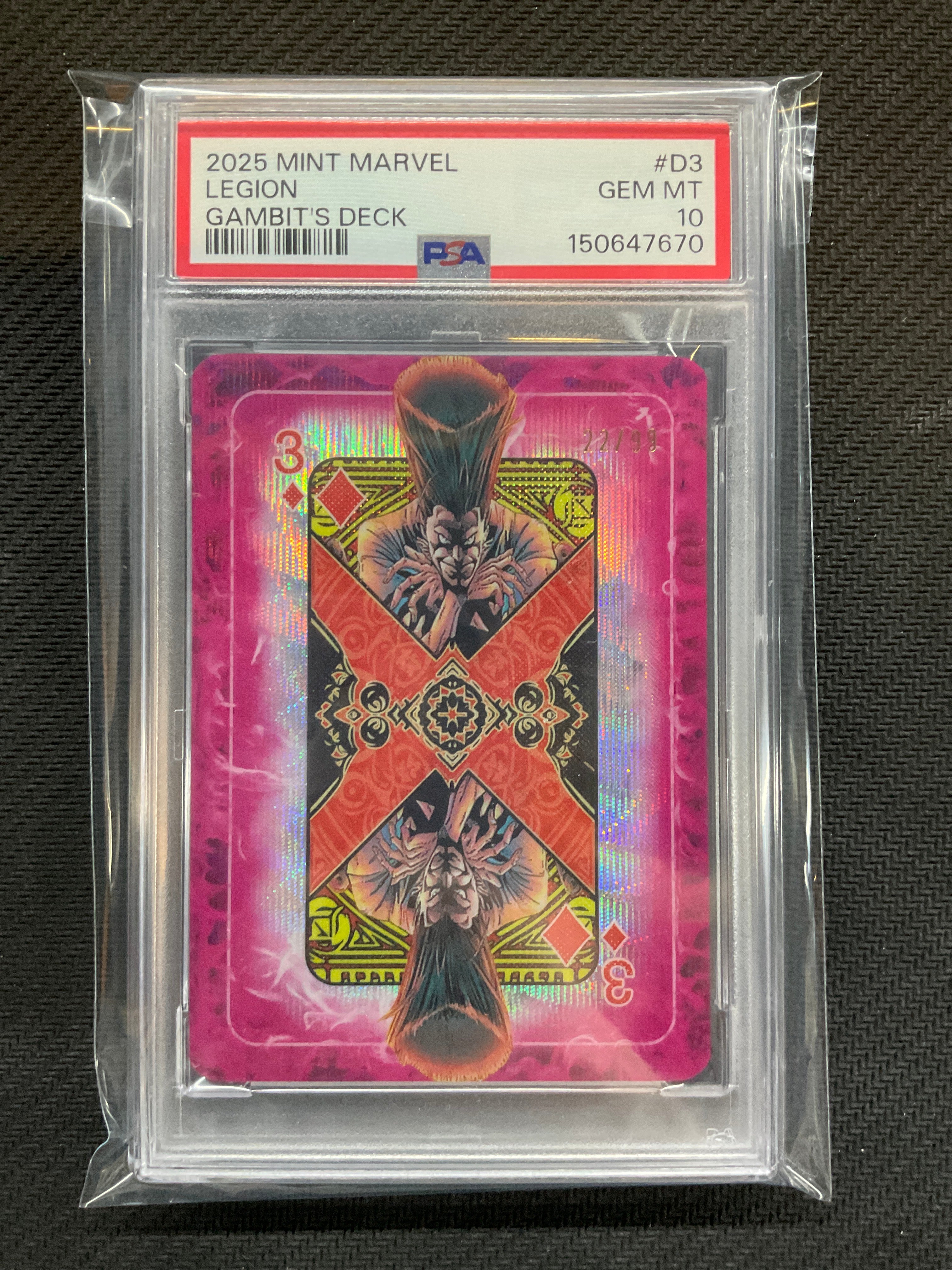 2025 Topps Marvel Mint Legion Gambit's Deck PSA 10