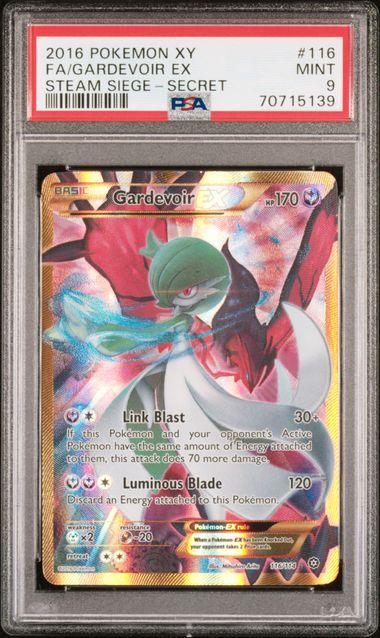 2016 Pokemon Steam Siege Gardevoir EX 116 PSA 9