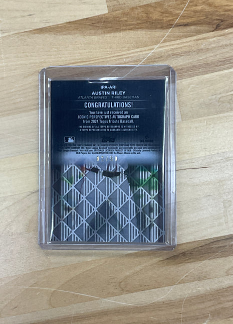 2024 Topps Tribute Austin Riley Iconic Auto /50 Braves