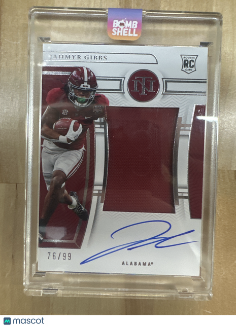 2023 National Treasures Jahmyr Gibbs Patch Auto /99