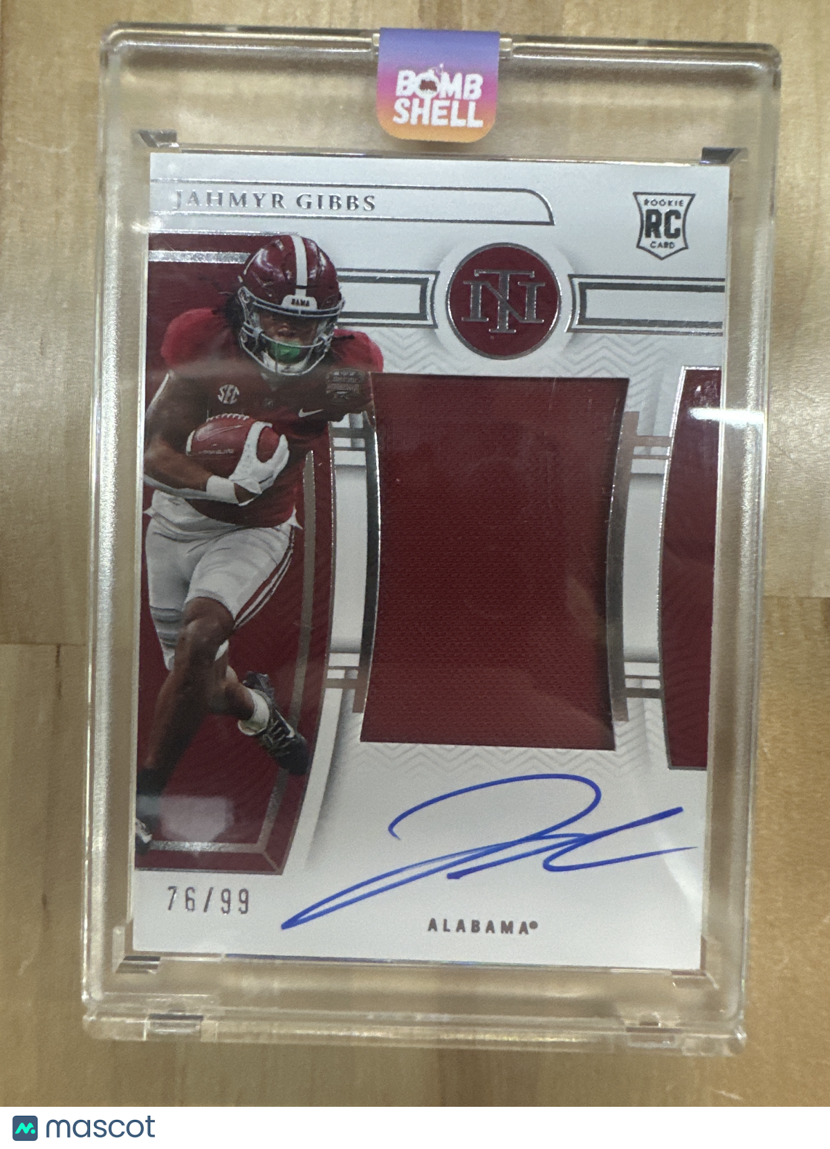 2023 National Treasures Jahmyr Gibbs Patch Auto /99