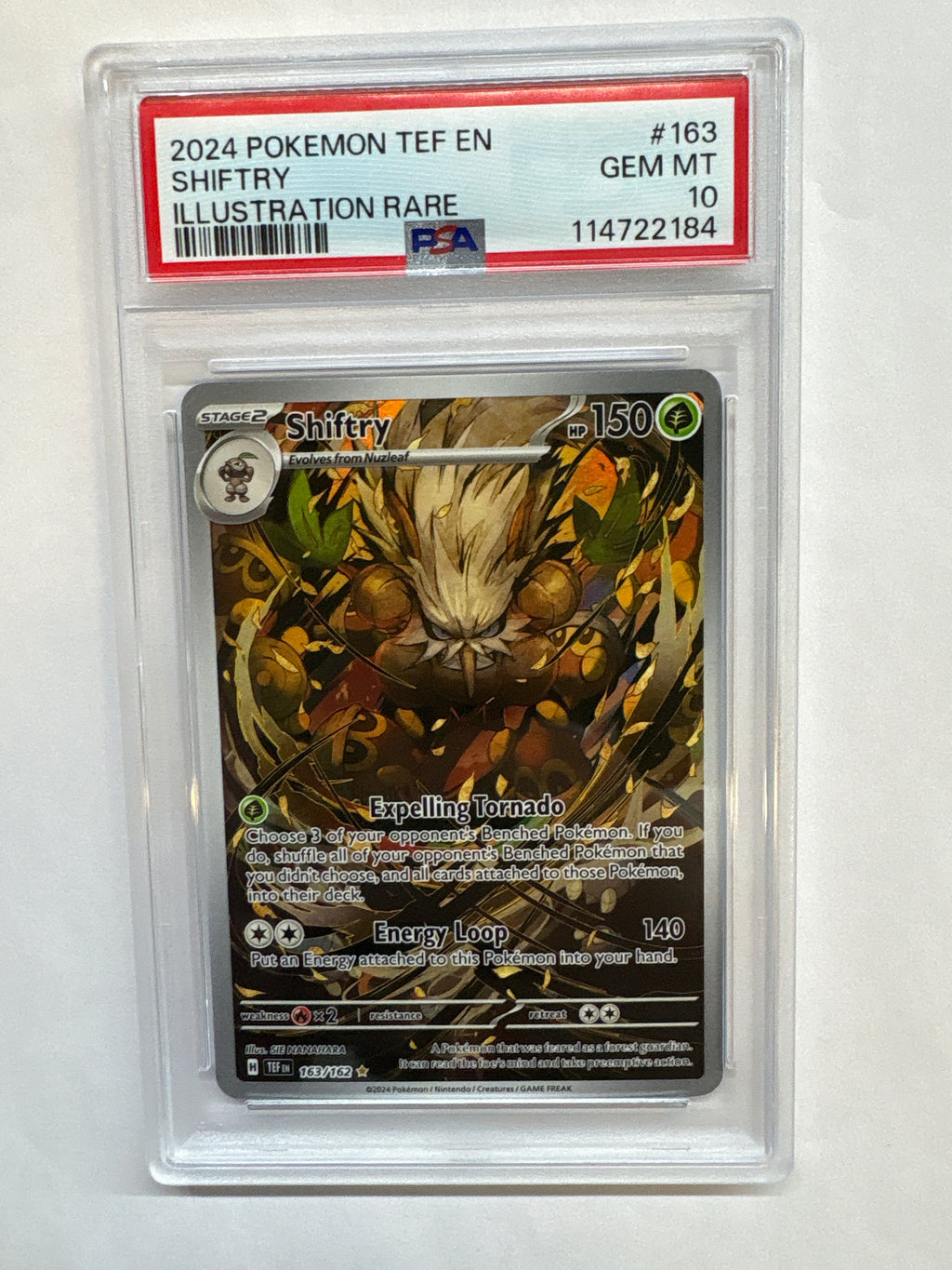 2024 Pokemon Temporal Forces Shiftry 163 PSA 10