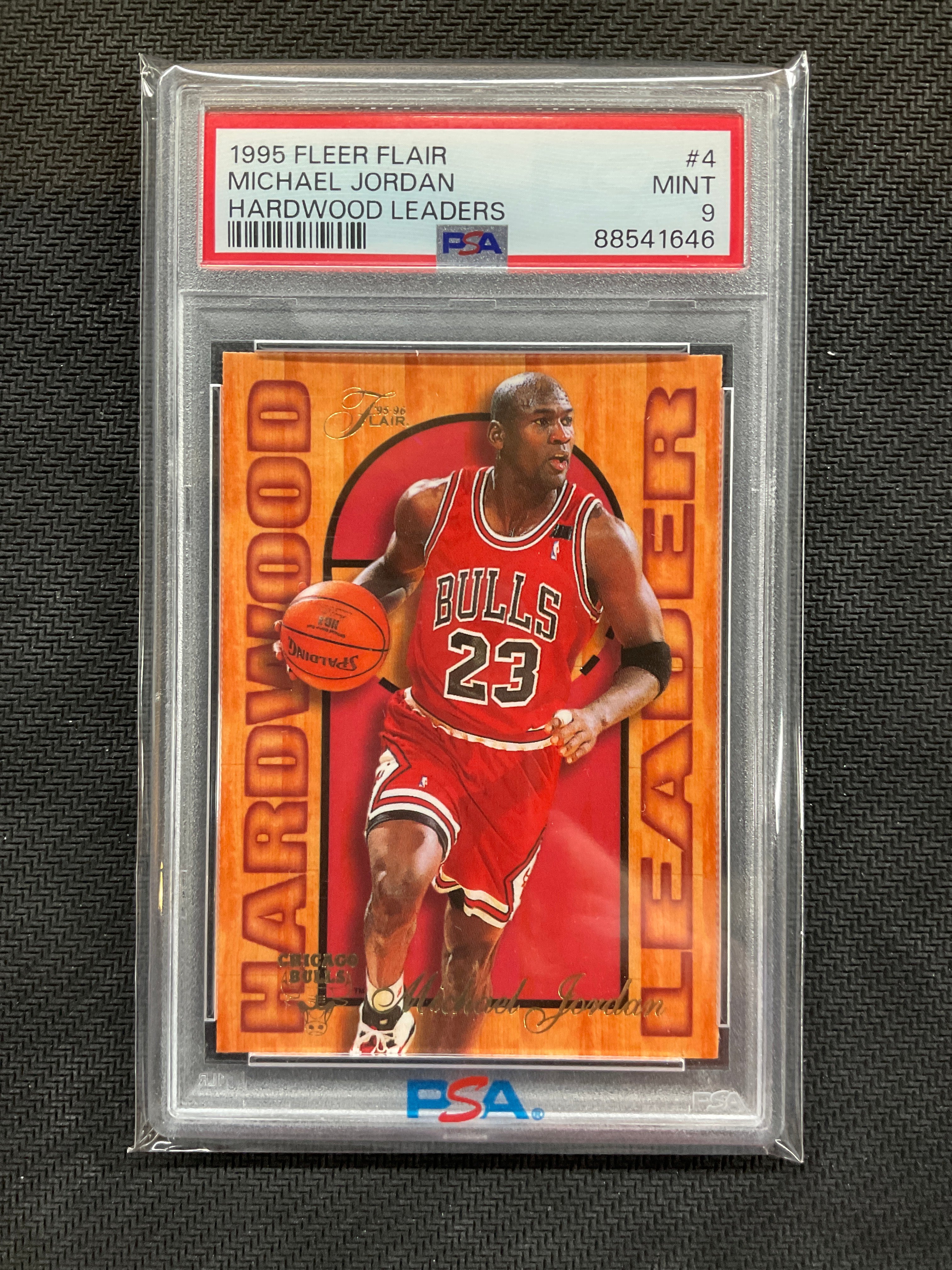 1995 Fleer Flair Michael Jordan Hardwood Leaders PSA 9 Bulls