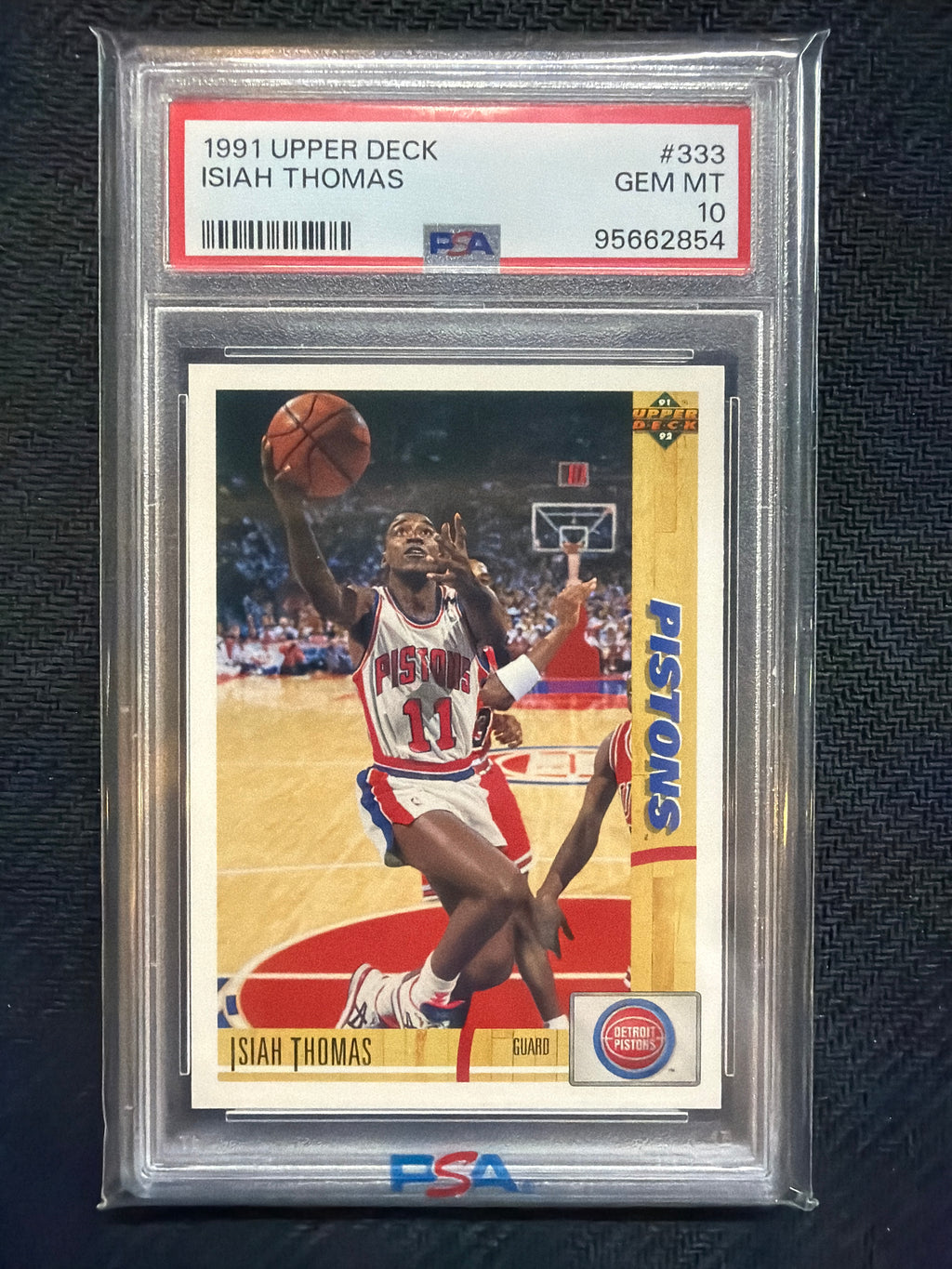 1991 Upper Deck Isiah Thomas #333 PSA 10 Pistons