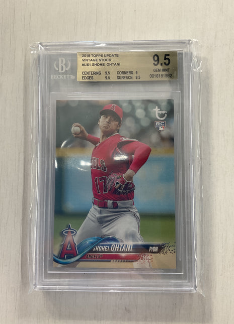 2018 Topps Update Shohei Ohtani Vintage Stock /99 BGS 9.5