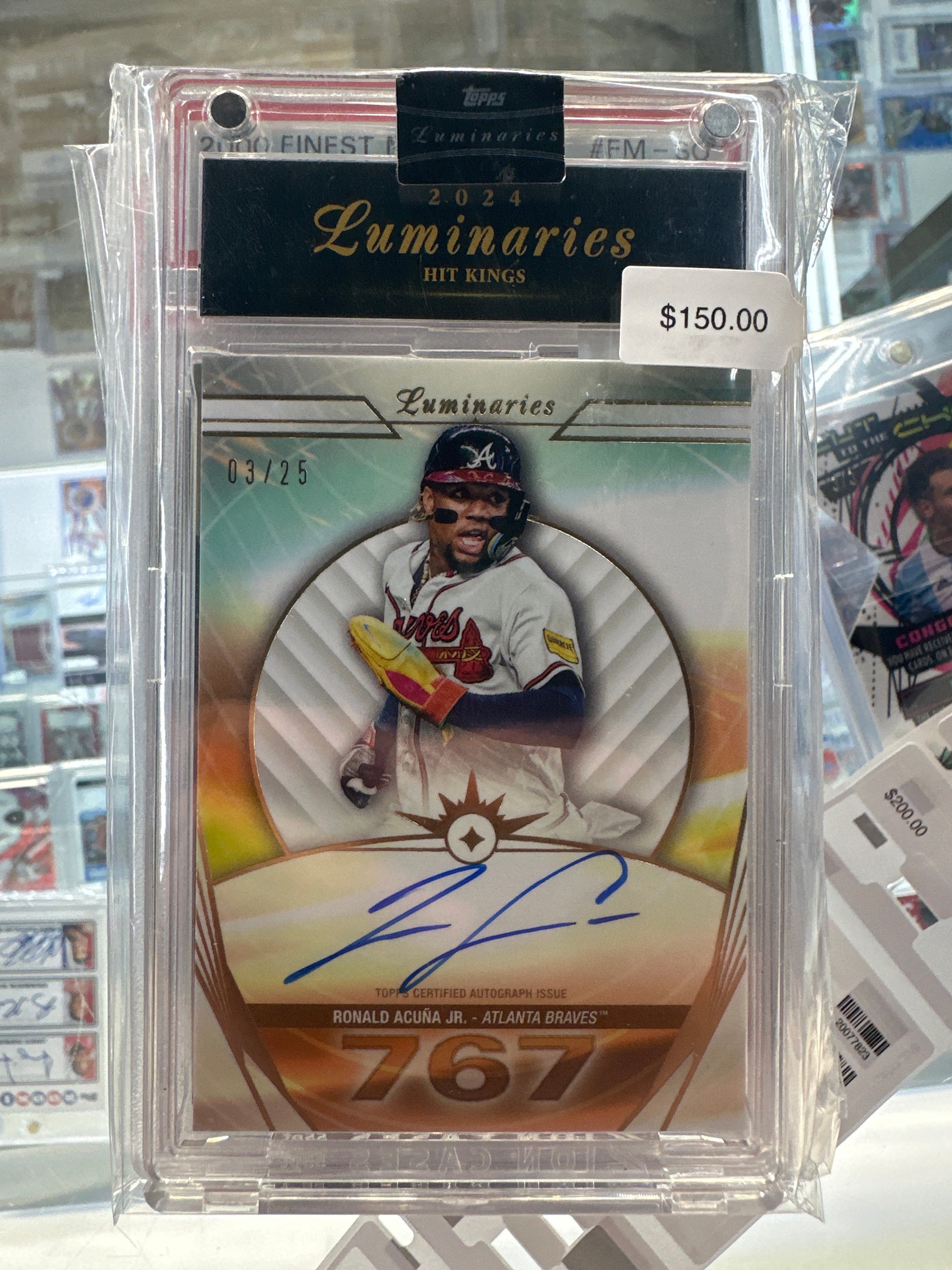 2024 Topps Luminaries Ronald Acuna Jr. Auto /25 Braves