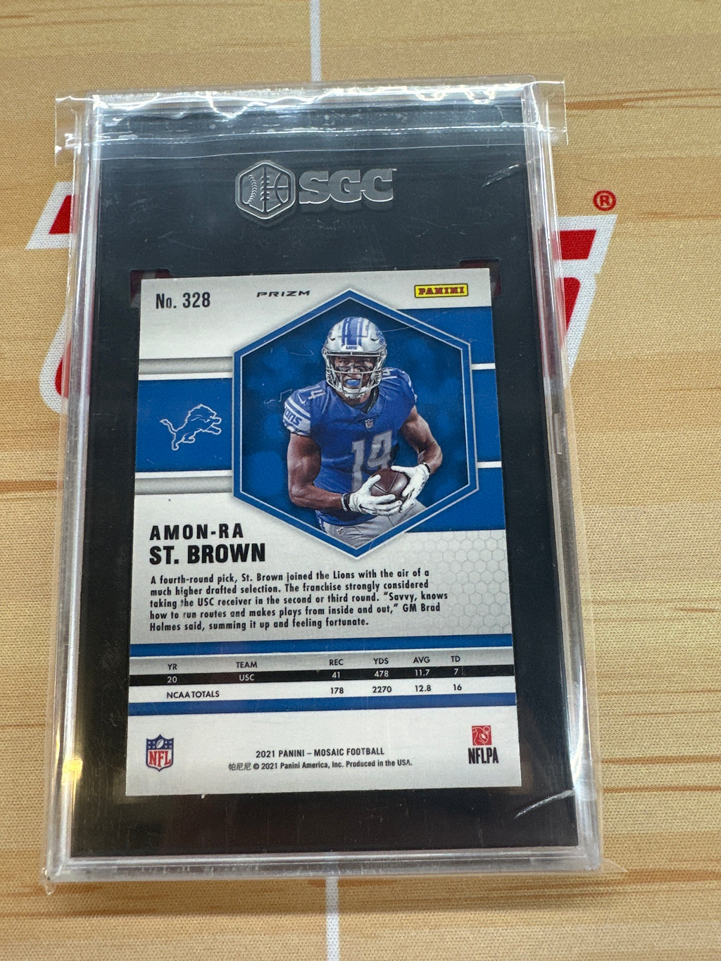 2021 Panini Mosaic Amon-Ra St. Brown Genesis SGC 10
