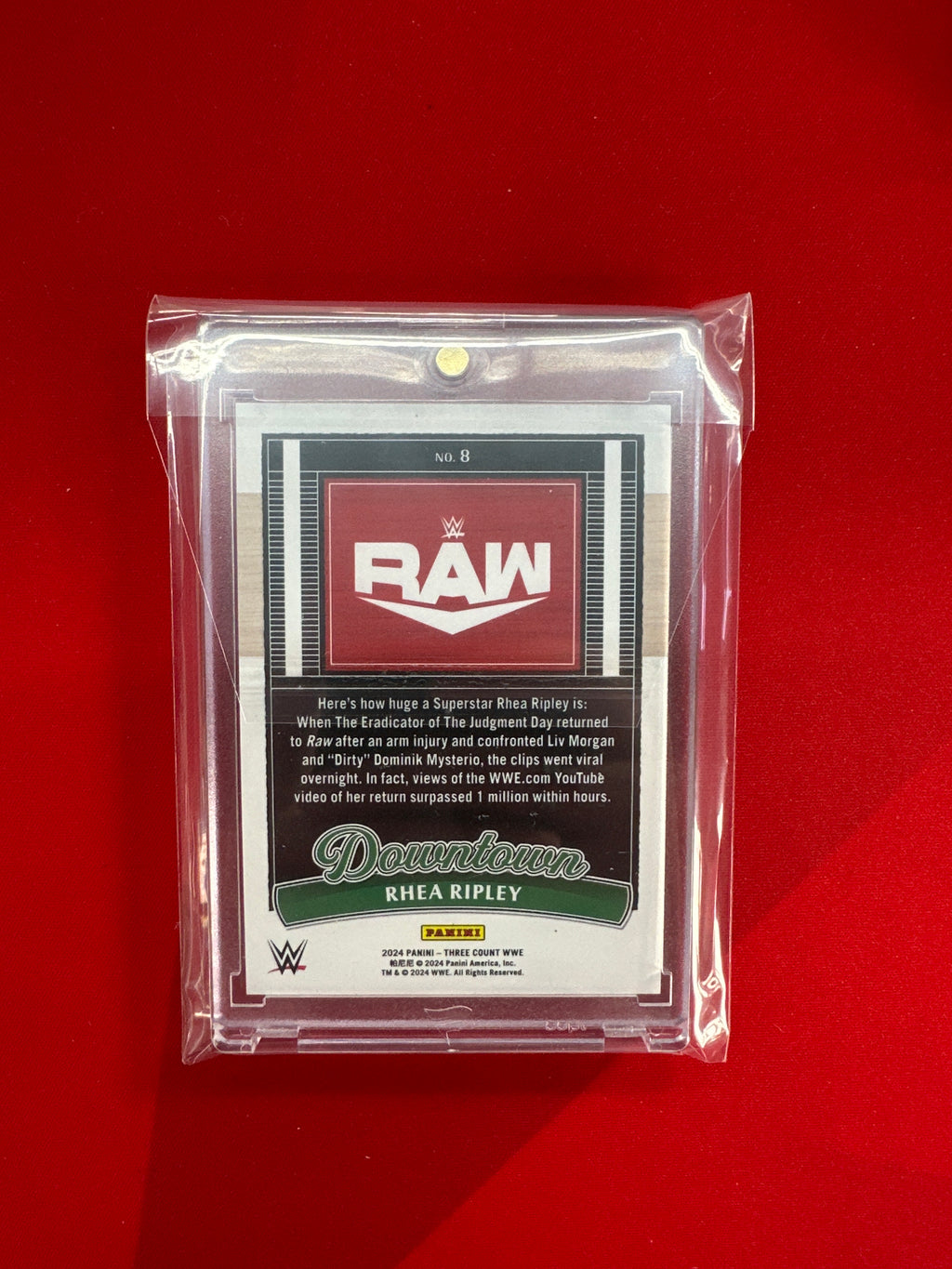 2024 Three Count Rhea Ripley Downtown! WWE