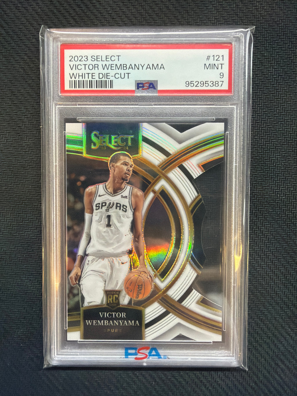 2023 Select Victor Wembanyama White Die-Cut /149 PSA 9