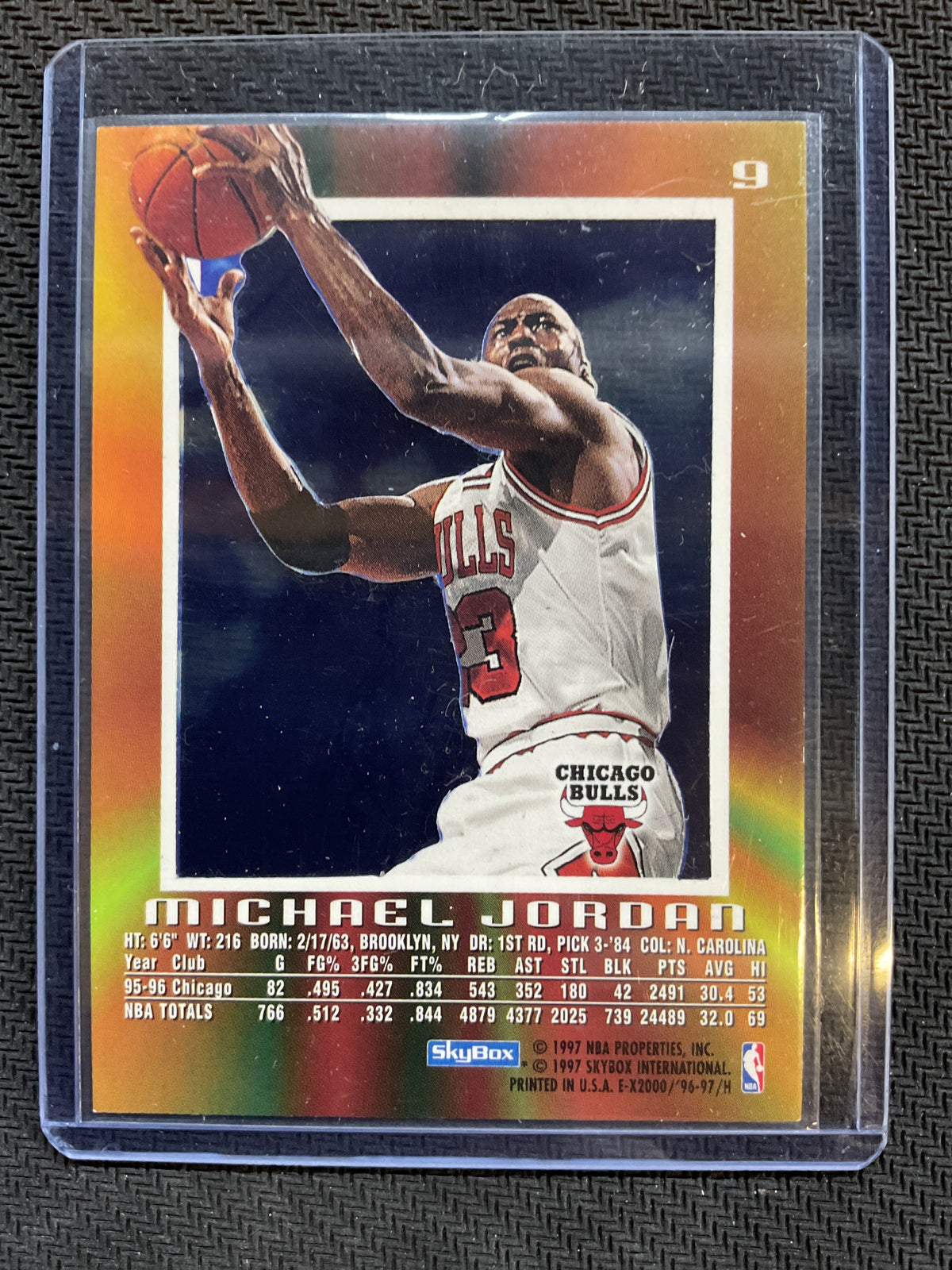 1996-97 Skybox E-X2000 Michael Jordan #9 Bulls