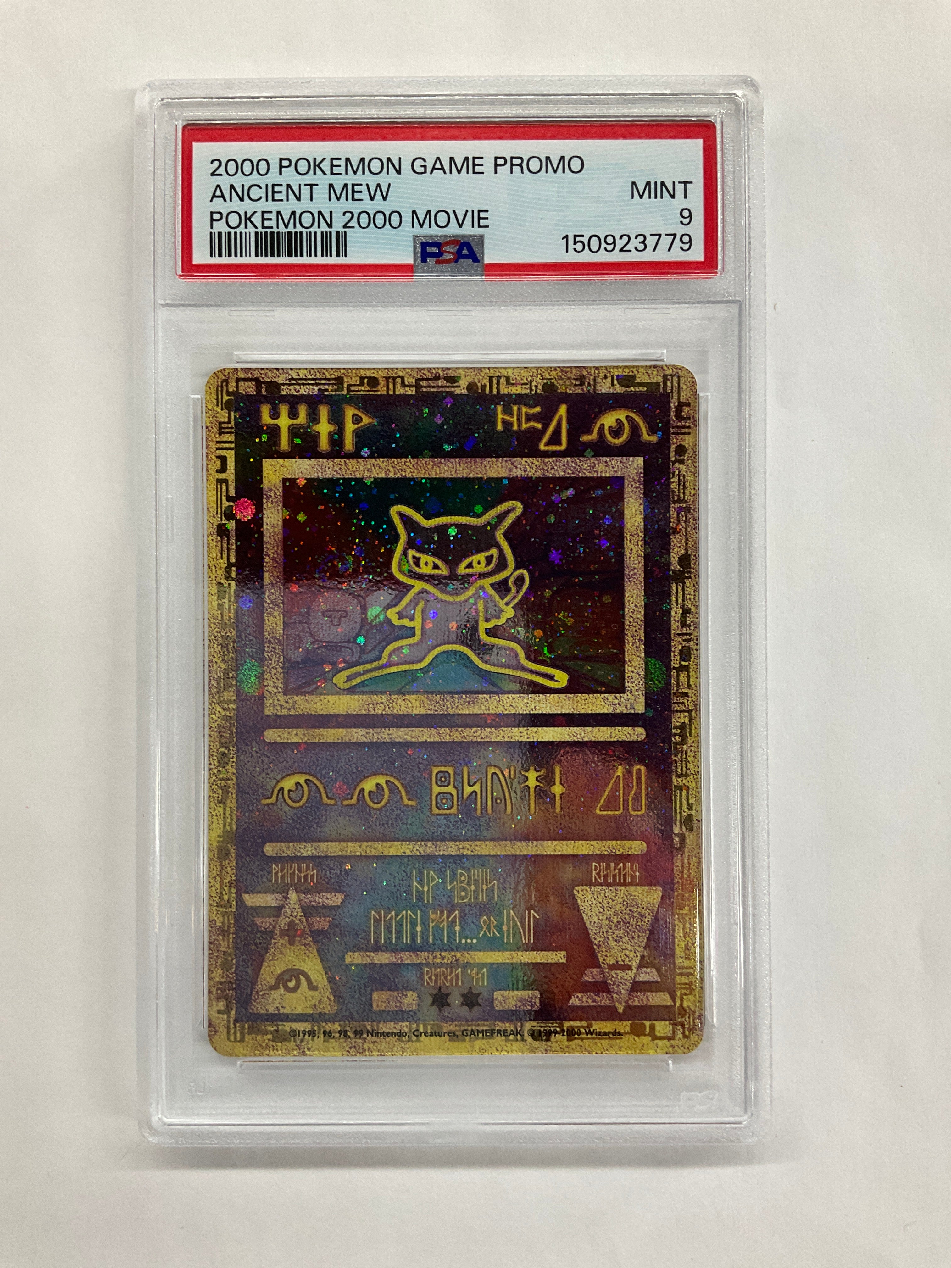 2000 Pokemon 2000 Movie Promo Anceient Mew PSA 9 - 2 SWIRLS!