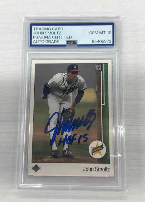 1989 Upper Deck John Smoltz PSA DNA Auto
