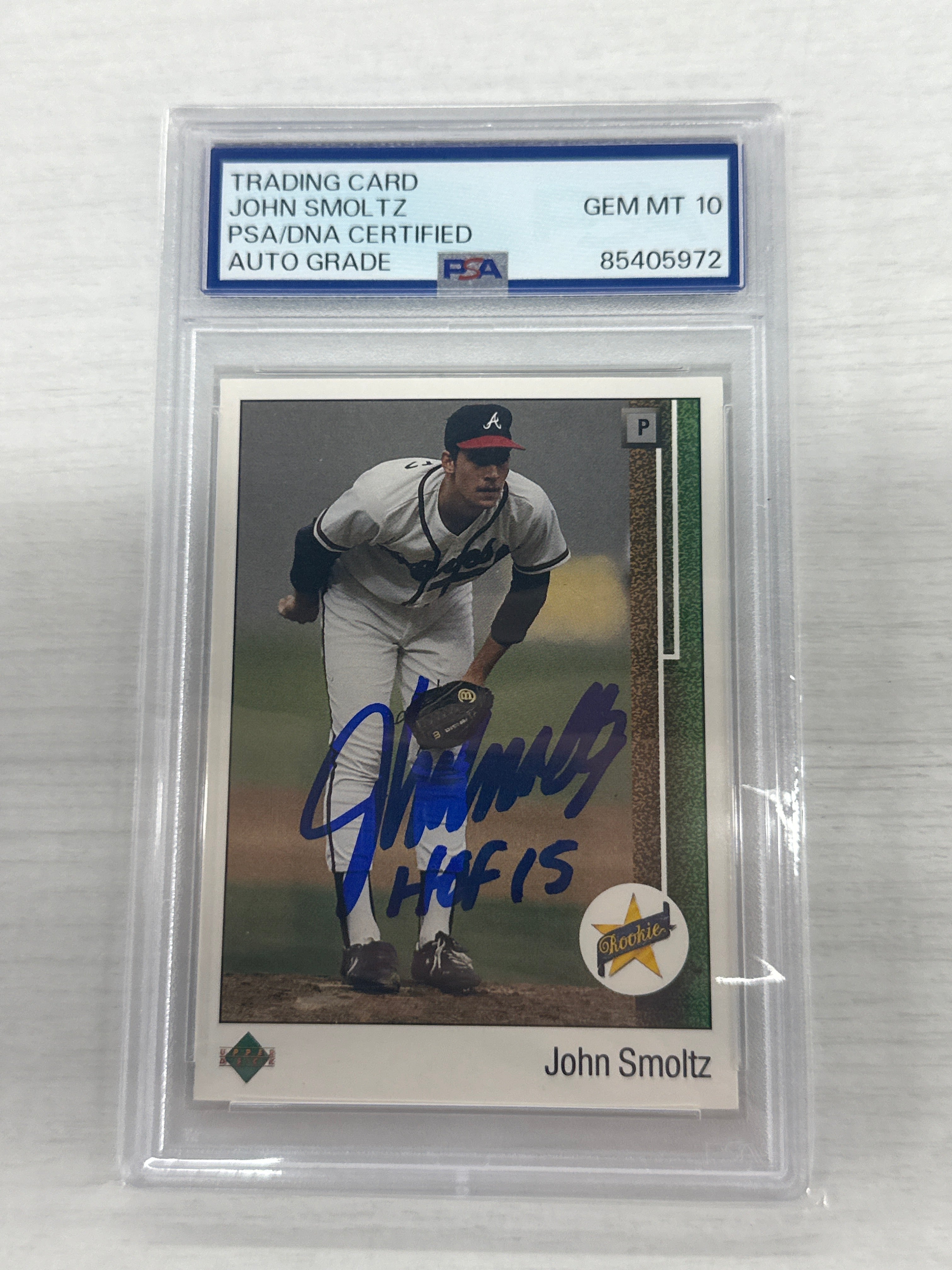 1989 Upper Deck John Smoltz PSA DNA Auto