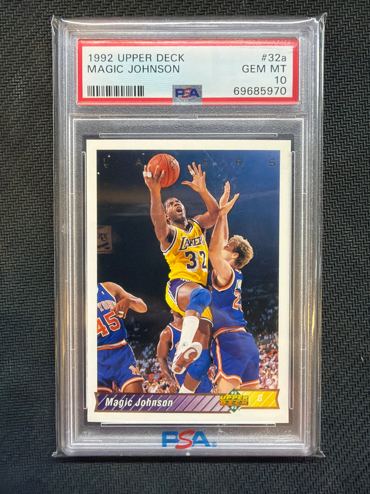 1992 Upper Deck Magic Johnson #32a PSA 10 Lakers