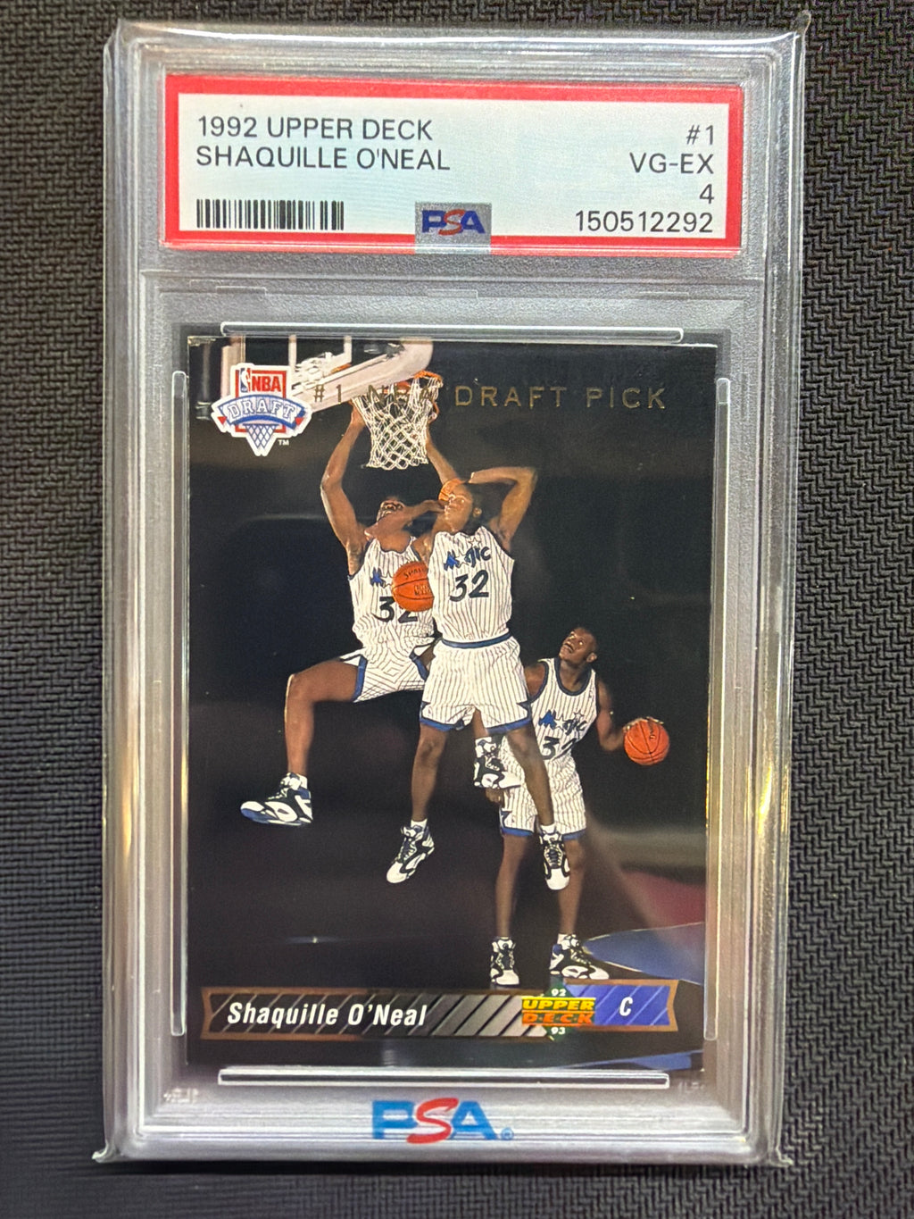 1992 Upper Deck Shaquille O'Neal #1 Rookie PSA 4 Magic