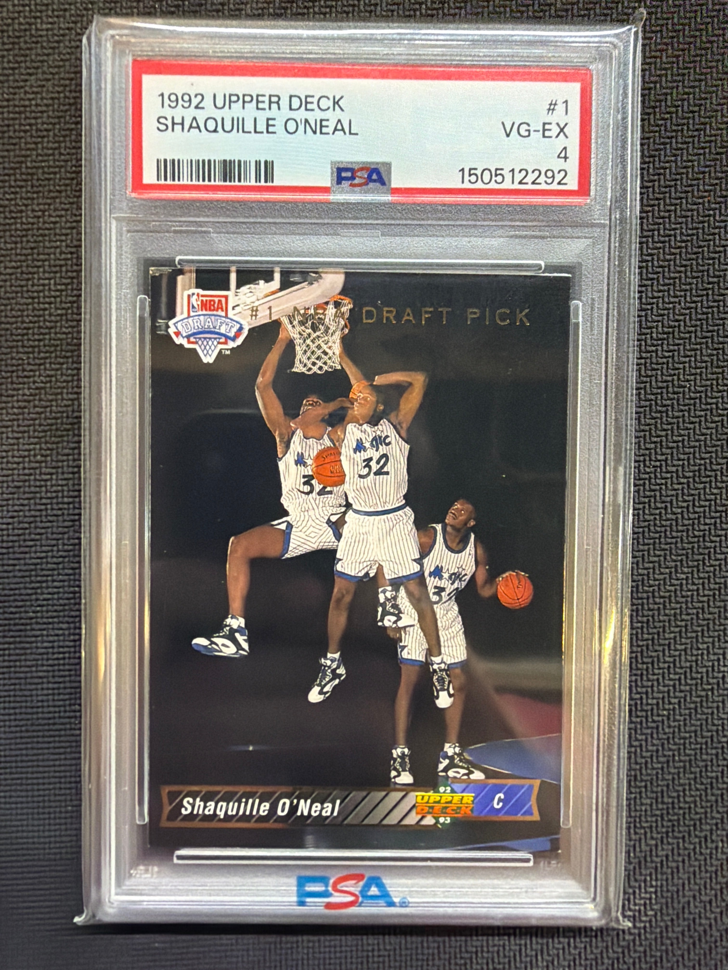 1992 Upper Deck Shaquille O'Neal #1 Rookie PSA 4 Magic