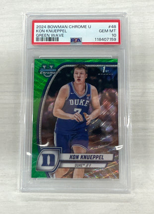 2024 Bowman U Kon Knueppel Green Wave PSA 10