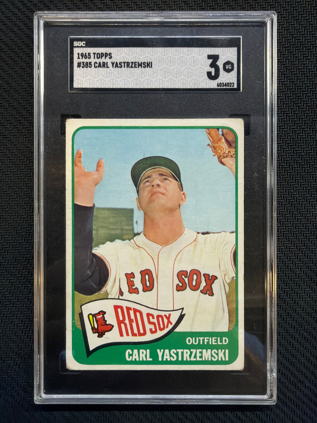1965 Topps Carl Yastrzemski #385 SGC 3 Red Sox