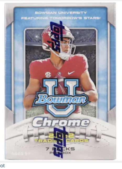 2022 Bowman U Football Blaster Box