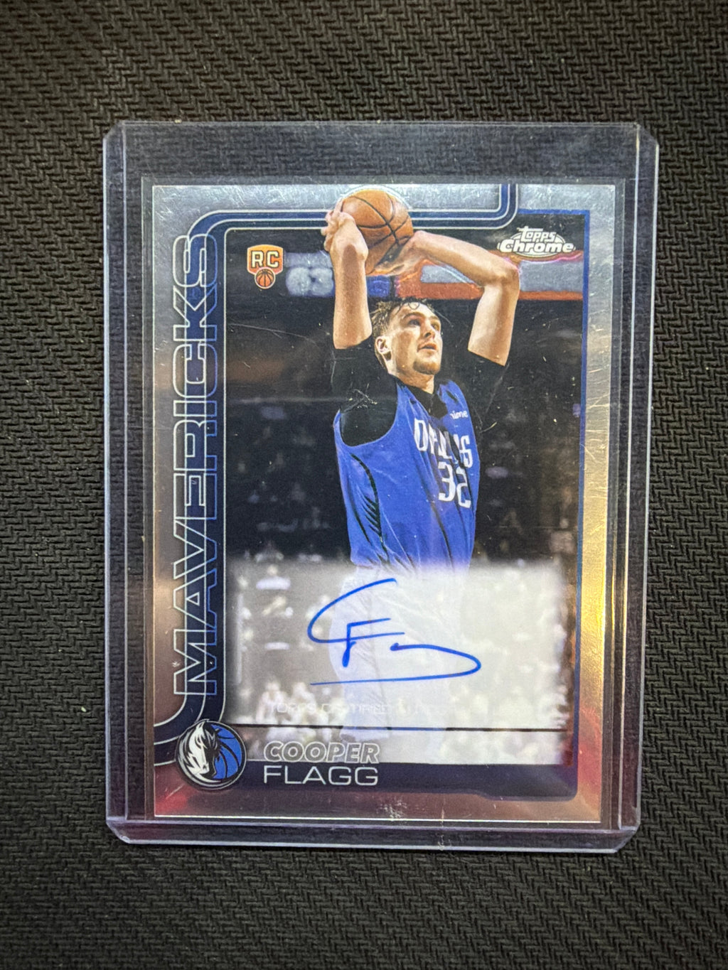 2025 Topps Chrome Cooper Flagg Rookie Auto Mavericks