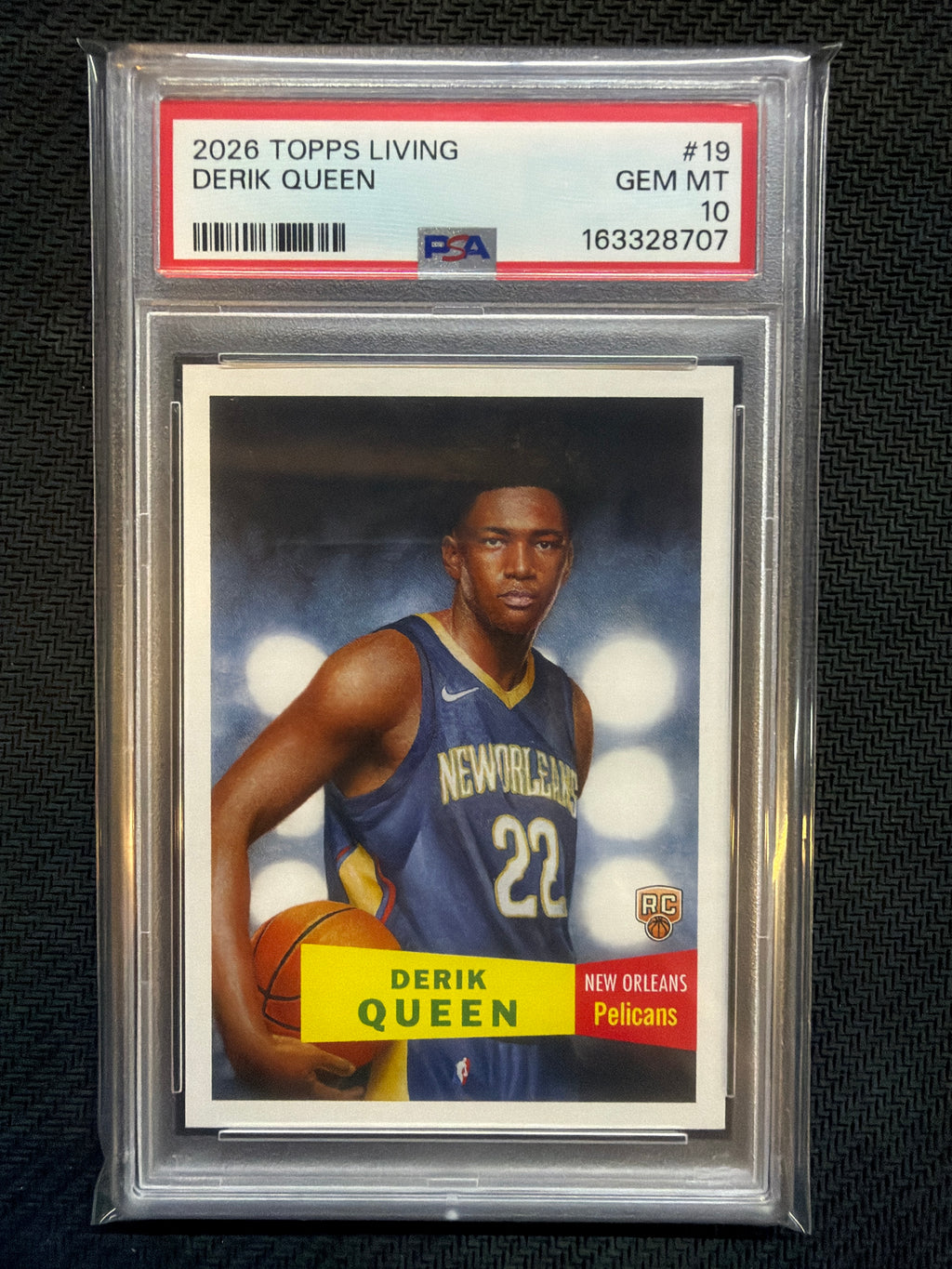 2026 Topps Living Derik Queen #19 PSA 10 Pelicans 707