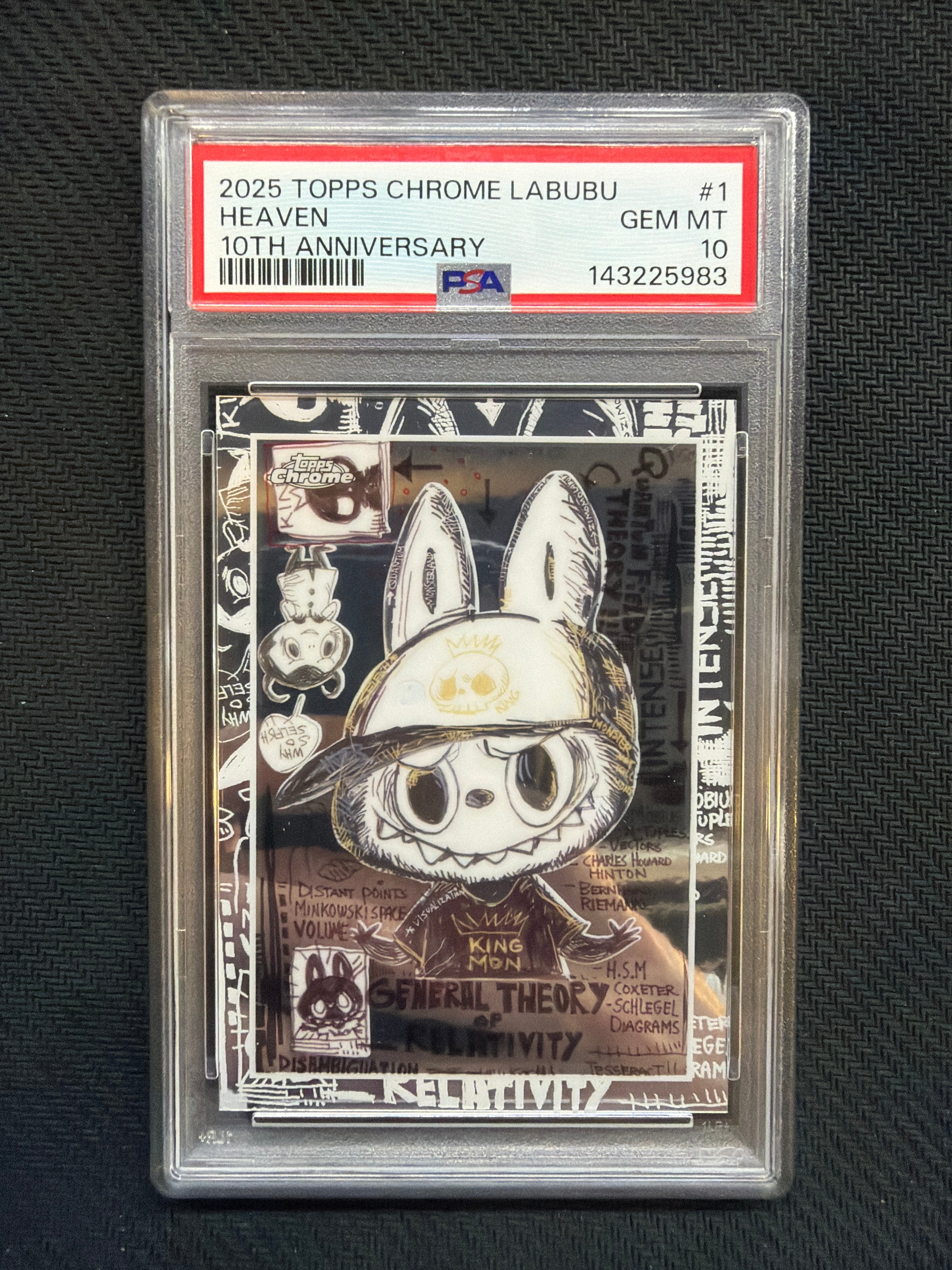 2025 Topps Chrome Labubu Heaven 10th Anniversary PSA 10 983