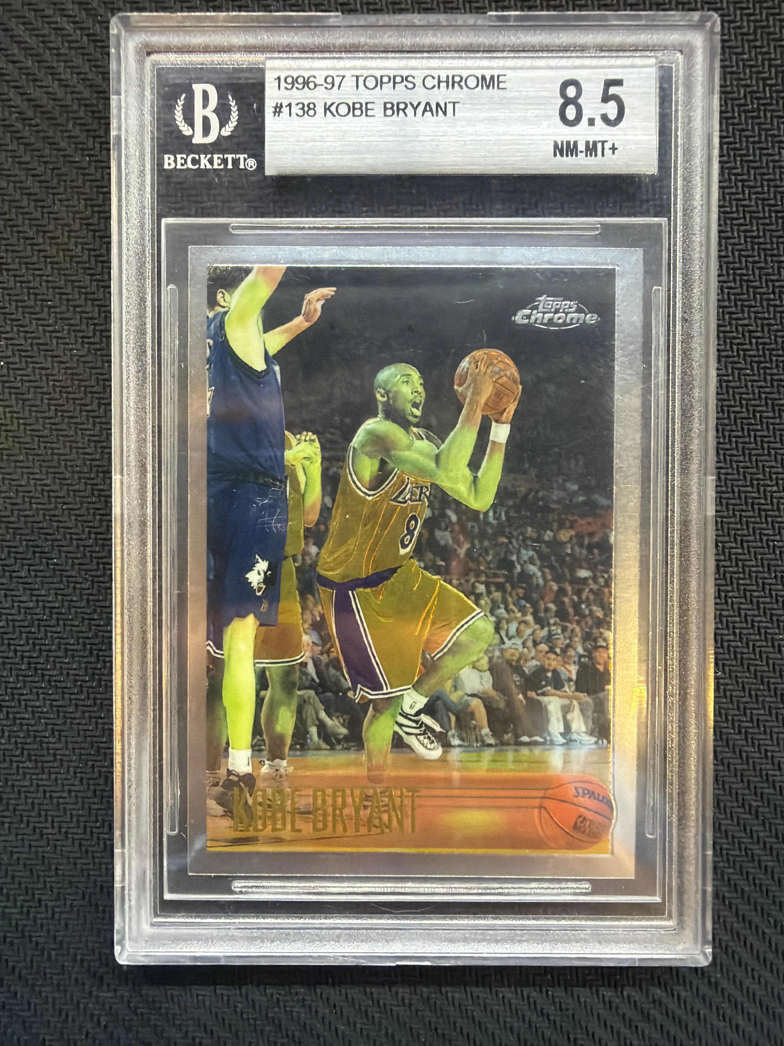 1996 Topps Chrome Kobe Bryant #138 BGS 8.5 Rookie Lakers