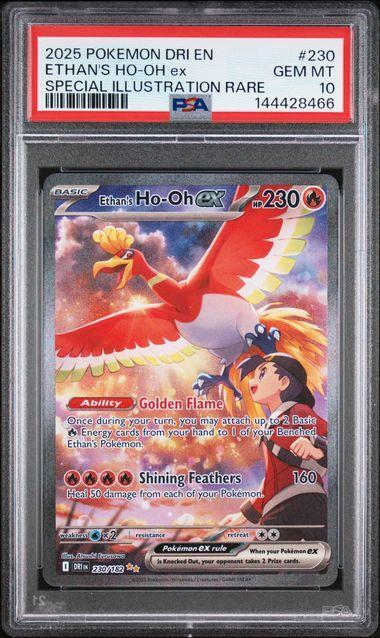 2025 Pokemon Destined Rivals Ethan's Ho-Oh ex 230 PSA 10