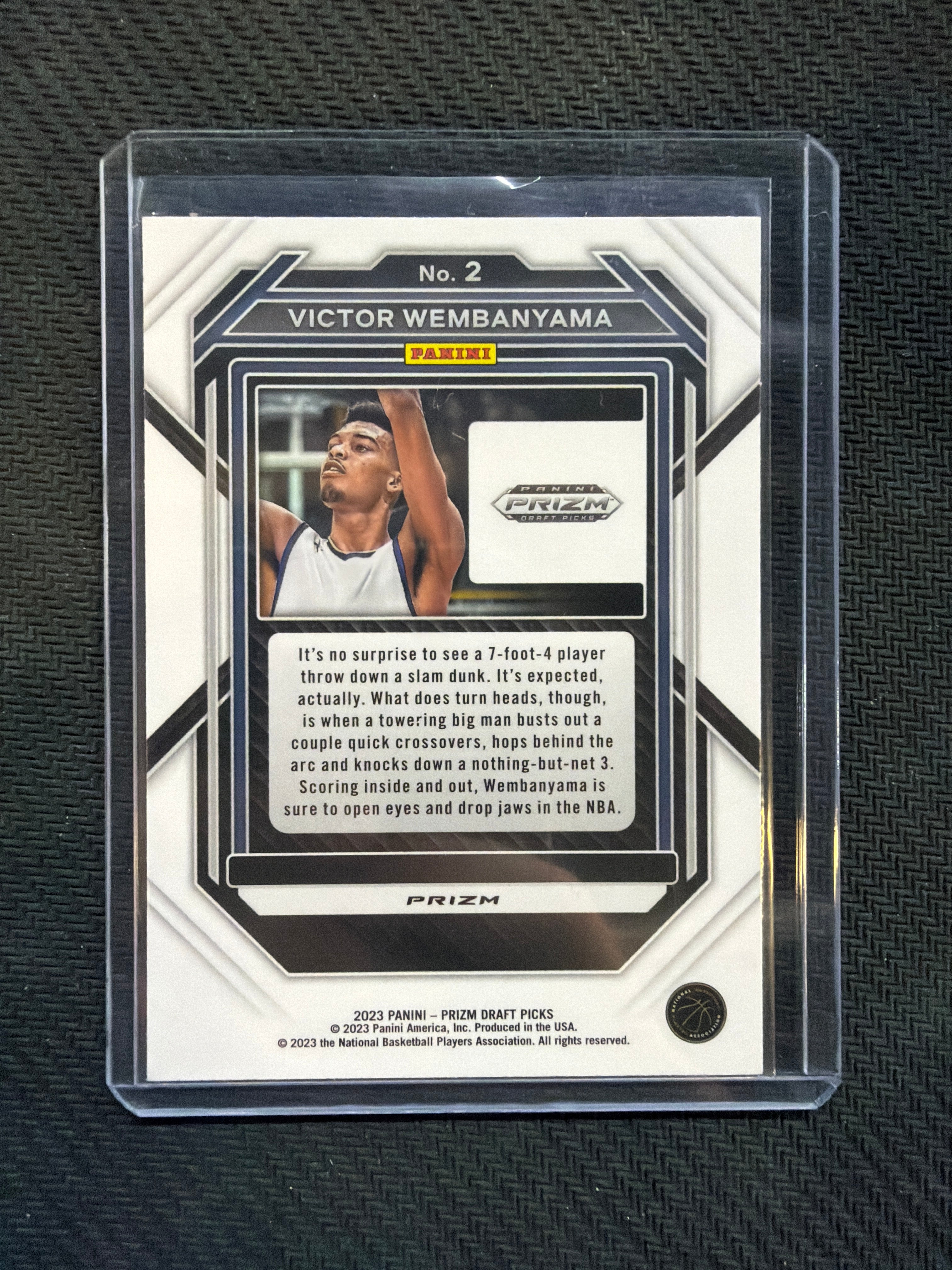 2023 Prizm Draft Picks Victor Wembanyama Purple Wave Rookie Spurs