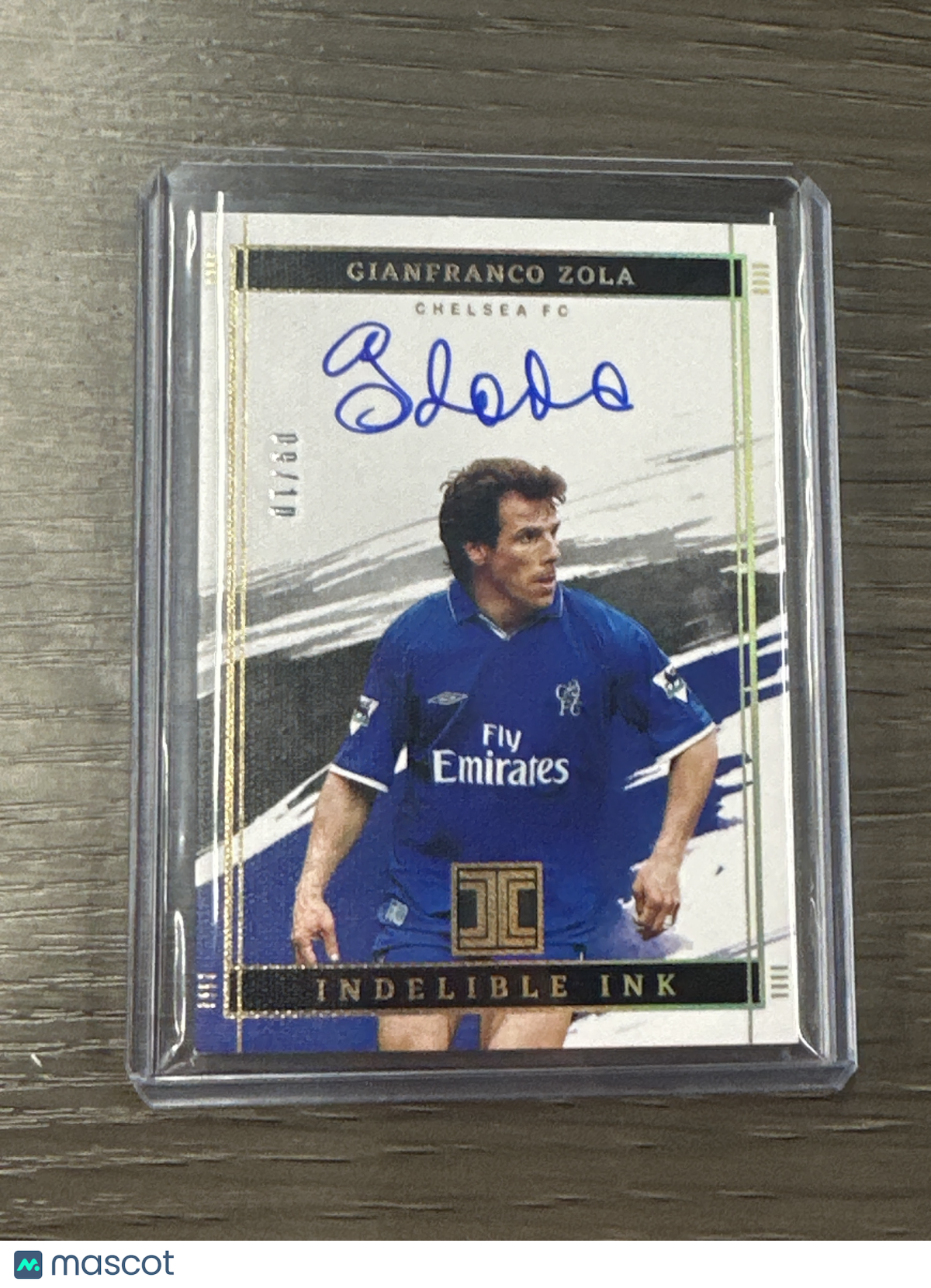 2021-22 Impeccable Gianfranzo Zola Auto Gold /10