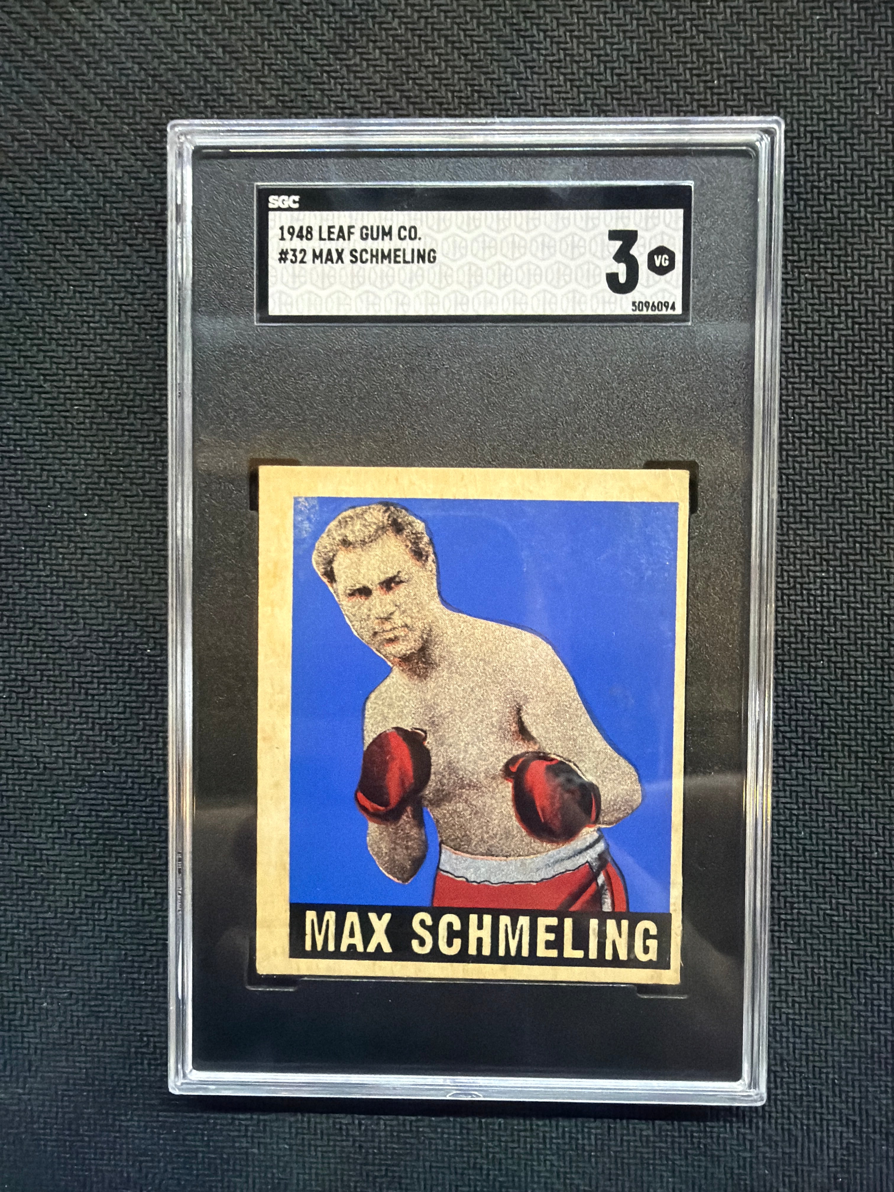1948 Leaf Gum Co. Boxing Max Schmeling SGC 3