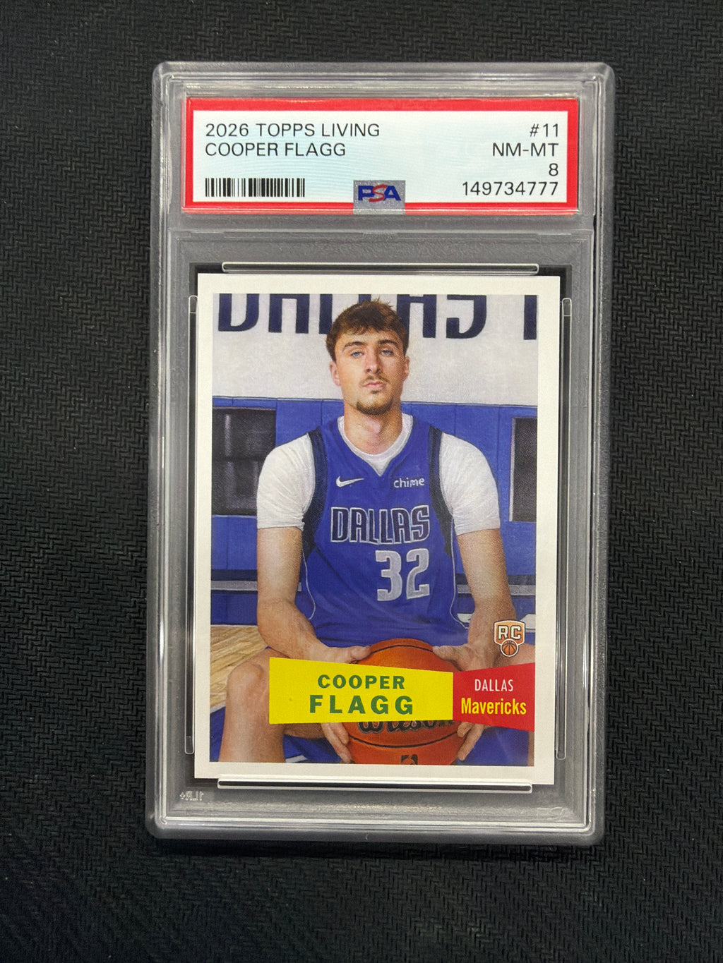 2026 Topps Living Cooper Flagg Rookie PSA 8 Mavericks 4777