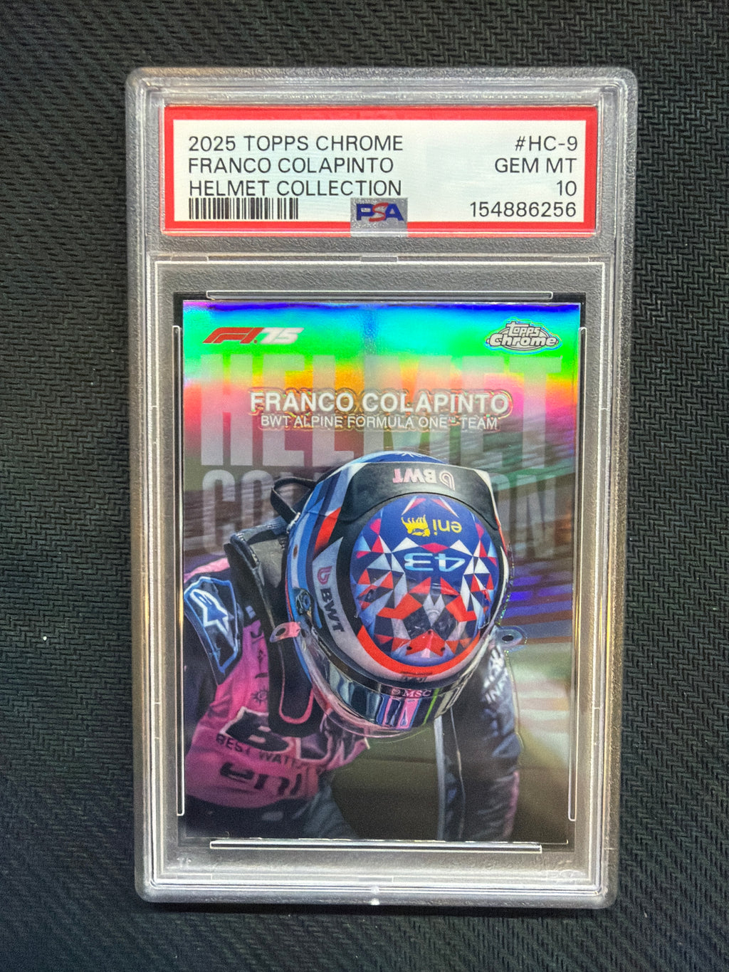 2025 Topps Chrome Franco Colapinto Helmet Collection 10 256