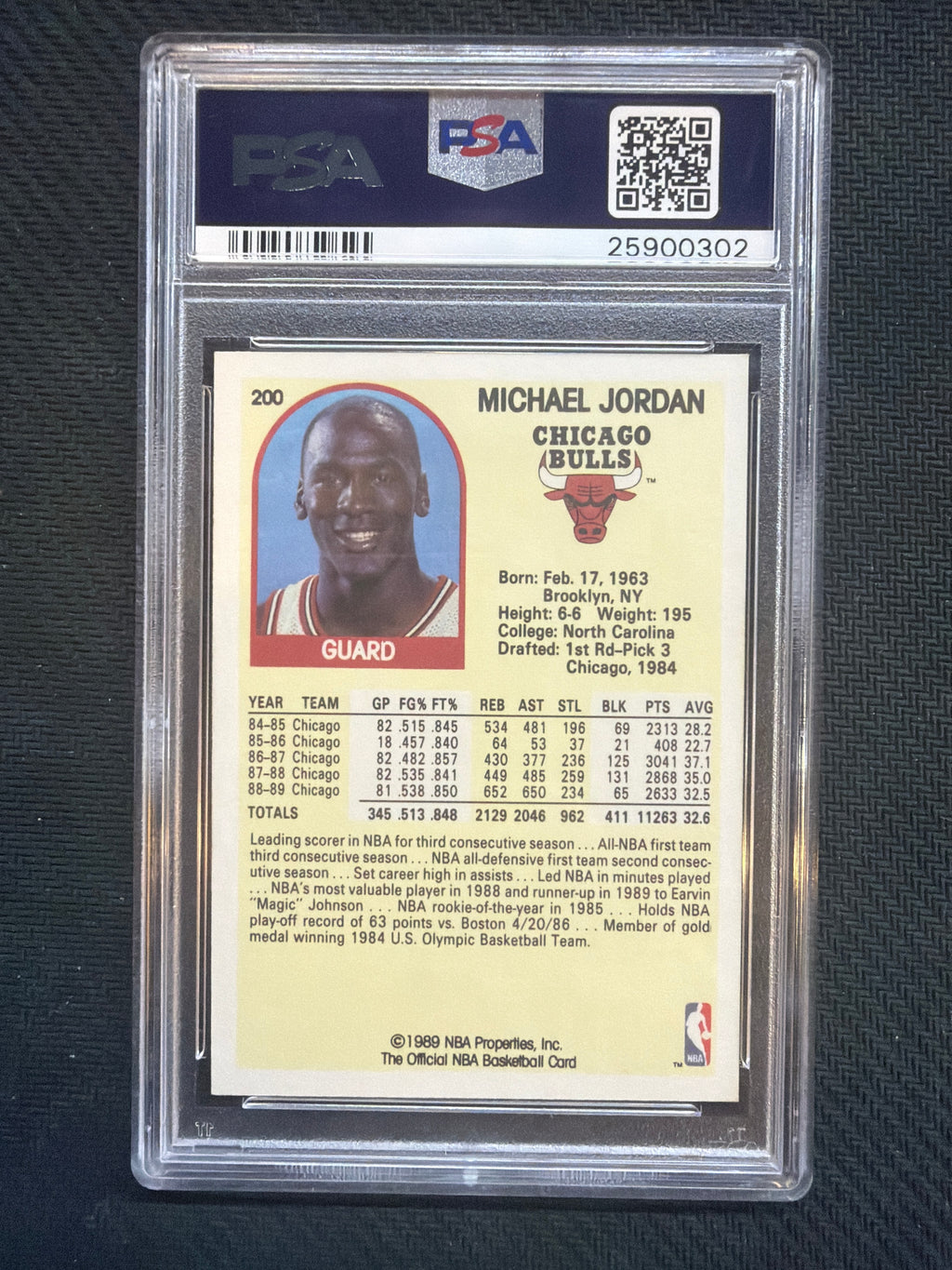 1989 Hoops Michael Jordan #200 PSA 10 302