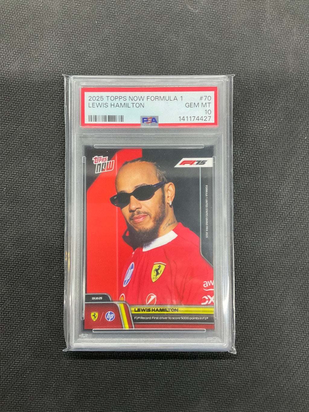 2025 Topps Now F1 Lewis Hamilton #70 PSA 10 Ferrari  427