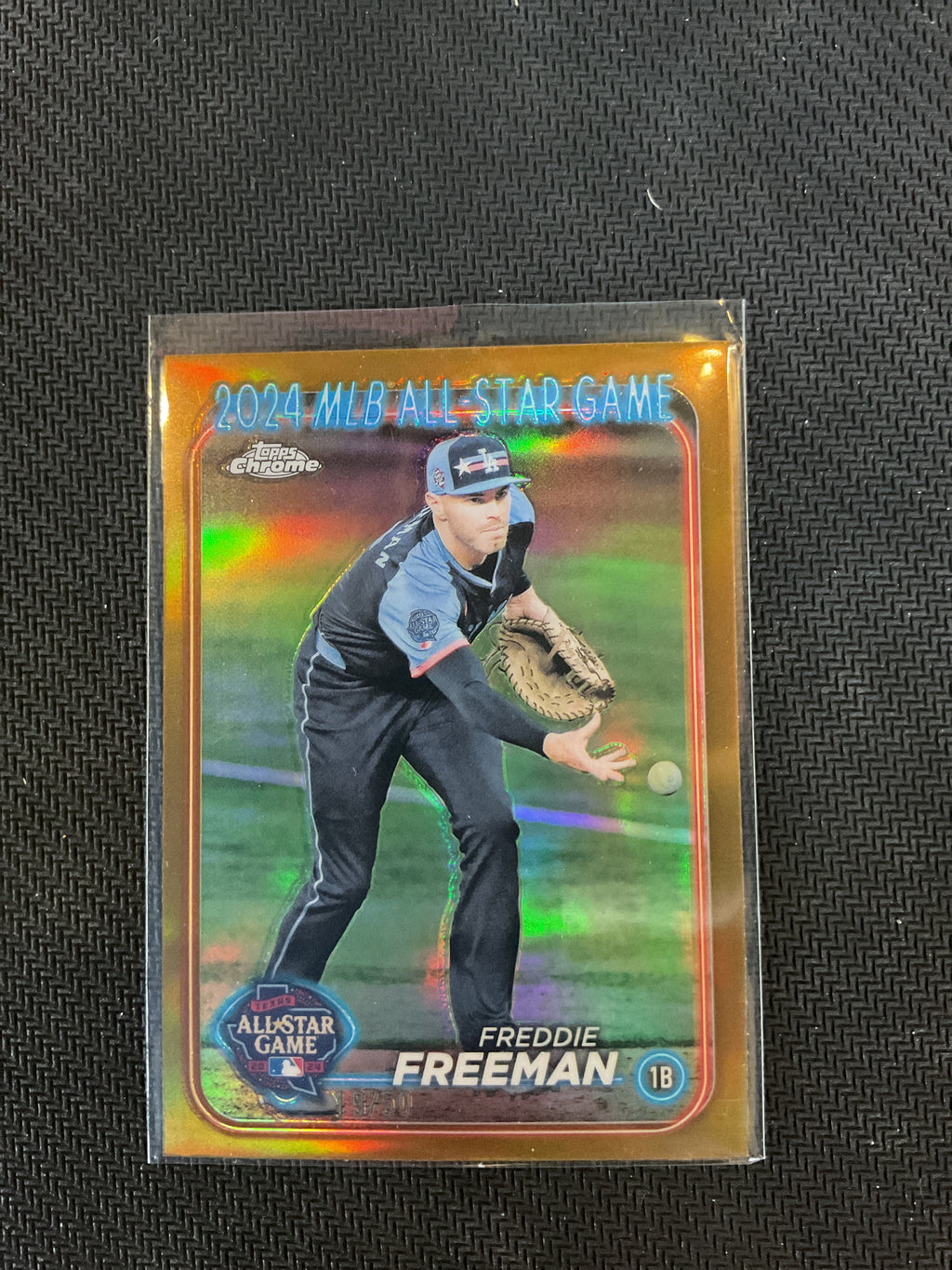 2024 Topps Chrome Update Freddie Freeman All Star Gold Refractor /50 #ASGC-45 Dodgers
