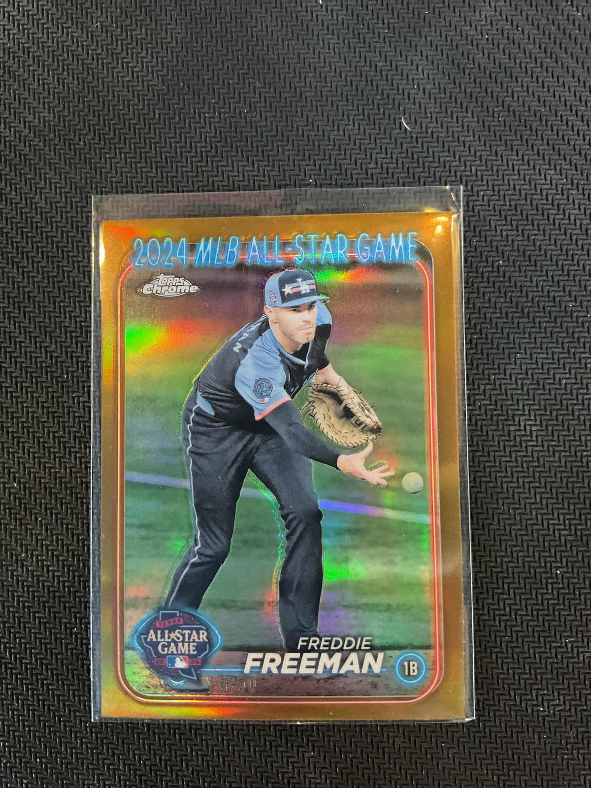 2024 Topps Chrome Update Freddie Freeman All Star Gold Refractor /50 #ASGC-45 Dodgers