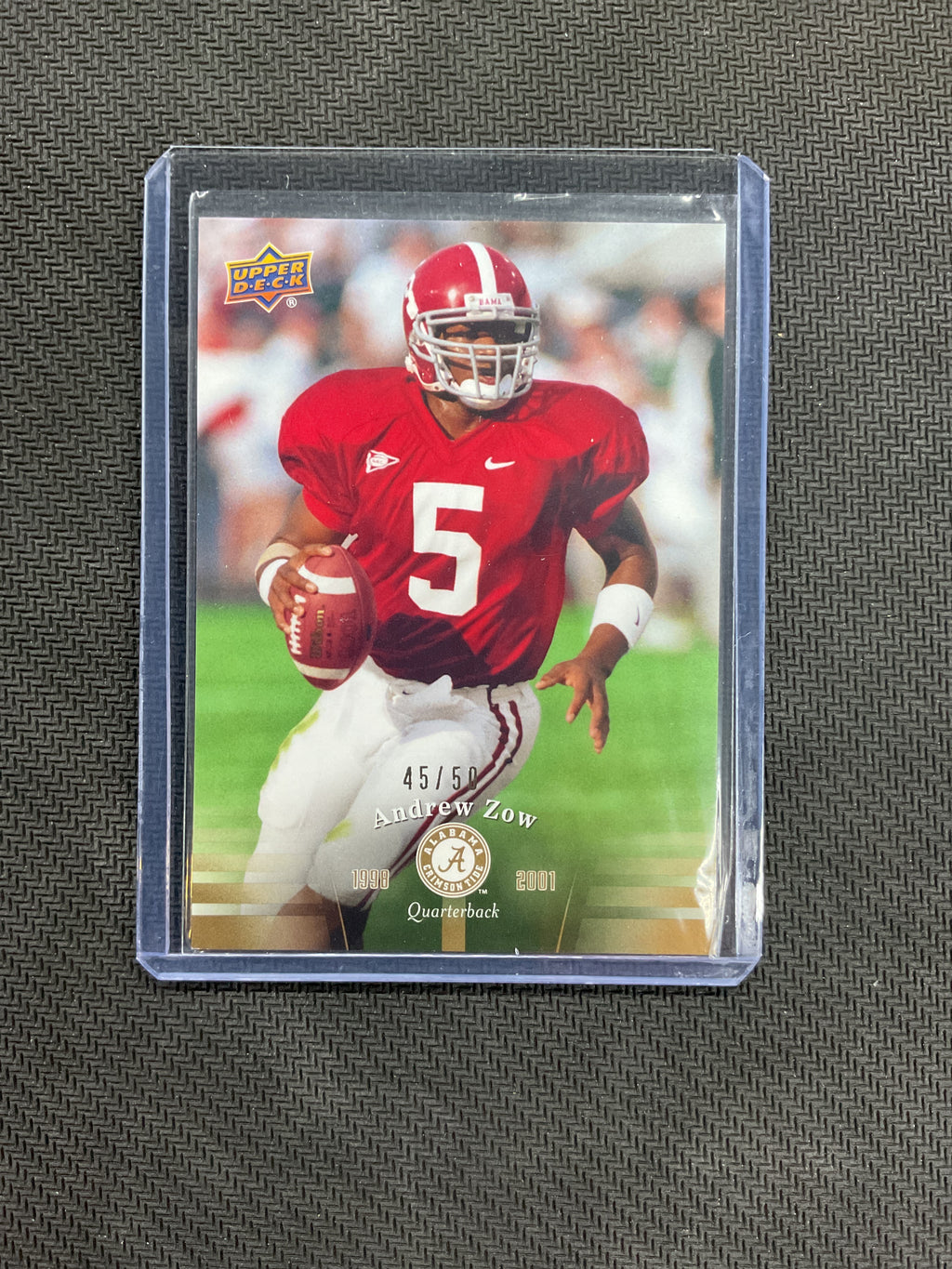 2012 Upper Deck Andrew Zow /50 Alabama